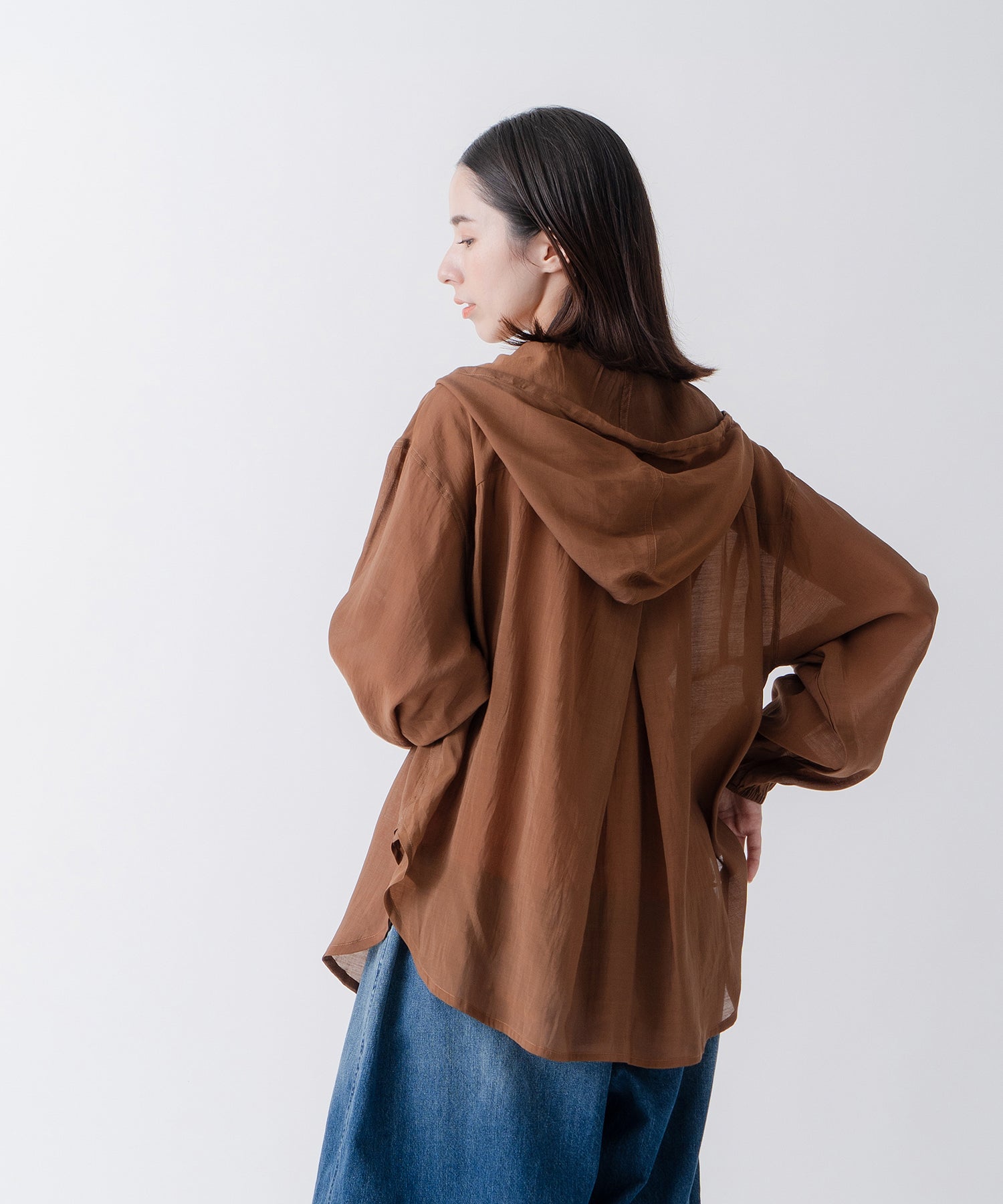 ケレン Kelen 「KELEN/ケレン」シアーアノラックトップス （BROWN） BROWN