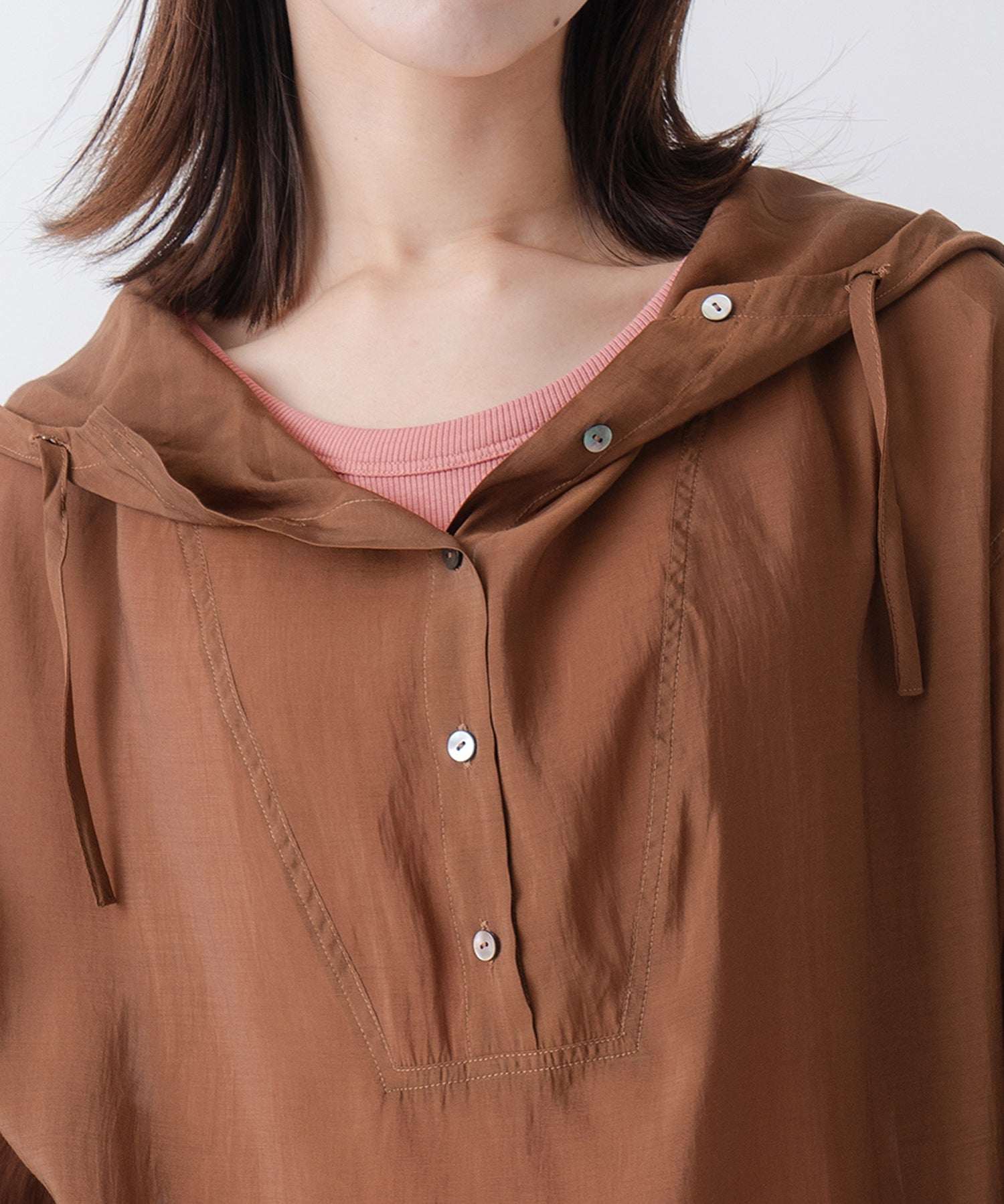 ケレン Kelen 「KELEN/ケレン」シアーアノラックトップス （BROWN） BROWN