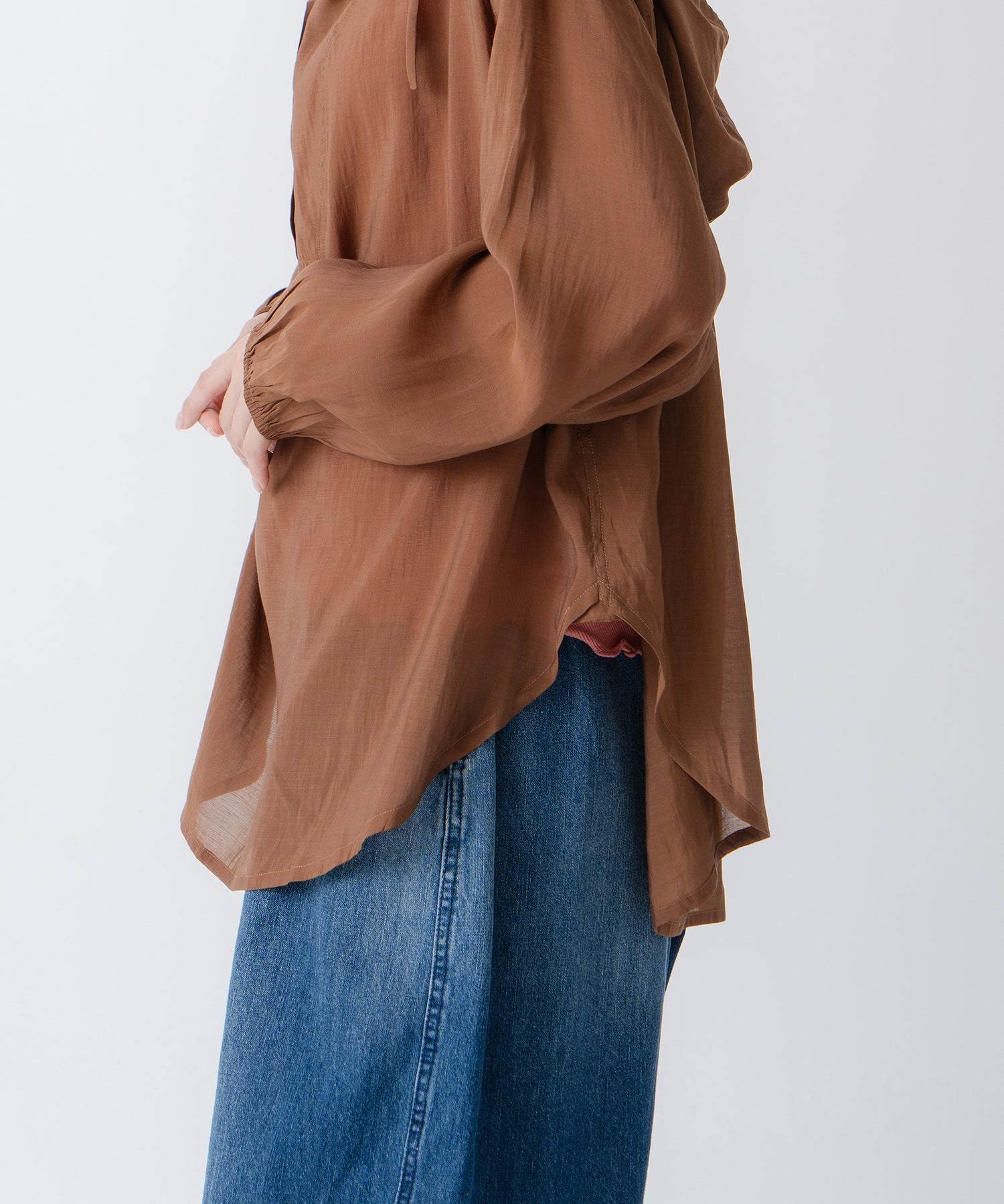 ケレン Kelen 「KELEN/ケレン」シアーアノラックトップス （BROWN） BROWN