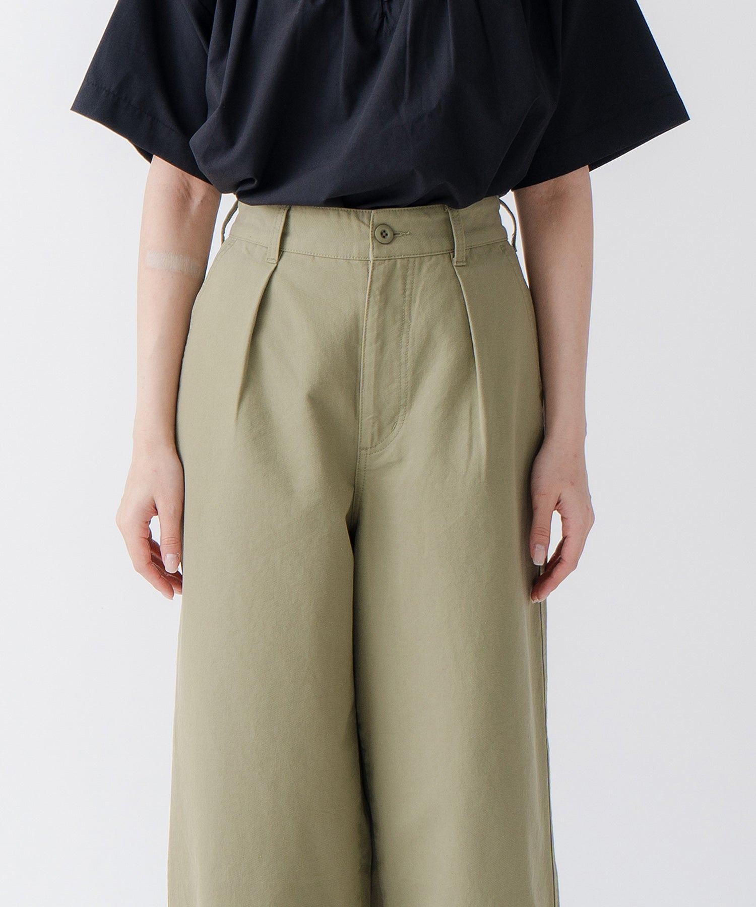 ケレン Kelen 「KELEN/ケレン」タックデザインパンツ （KHAKI） KHAKI