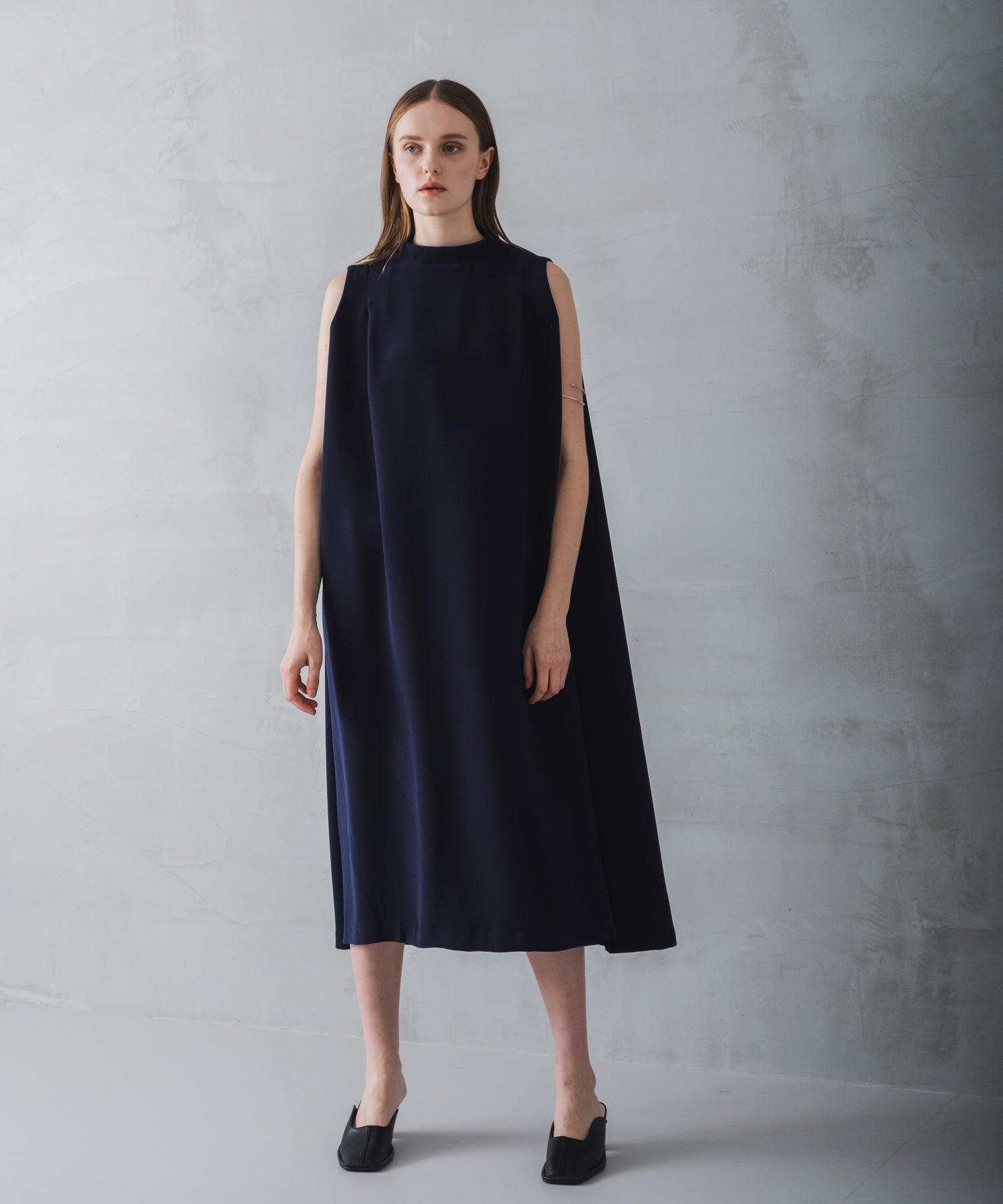 ホワイト whyto. 「WHYTO./ホワイト」タックフレアドレス （NAVY） NAVY