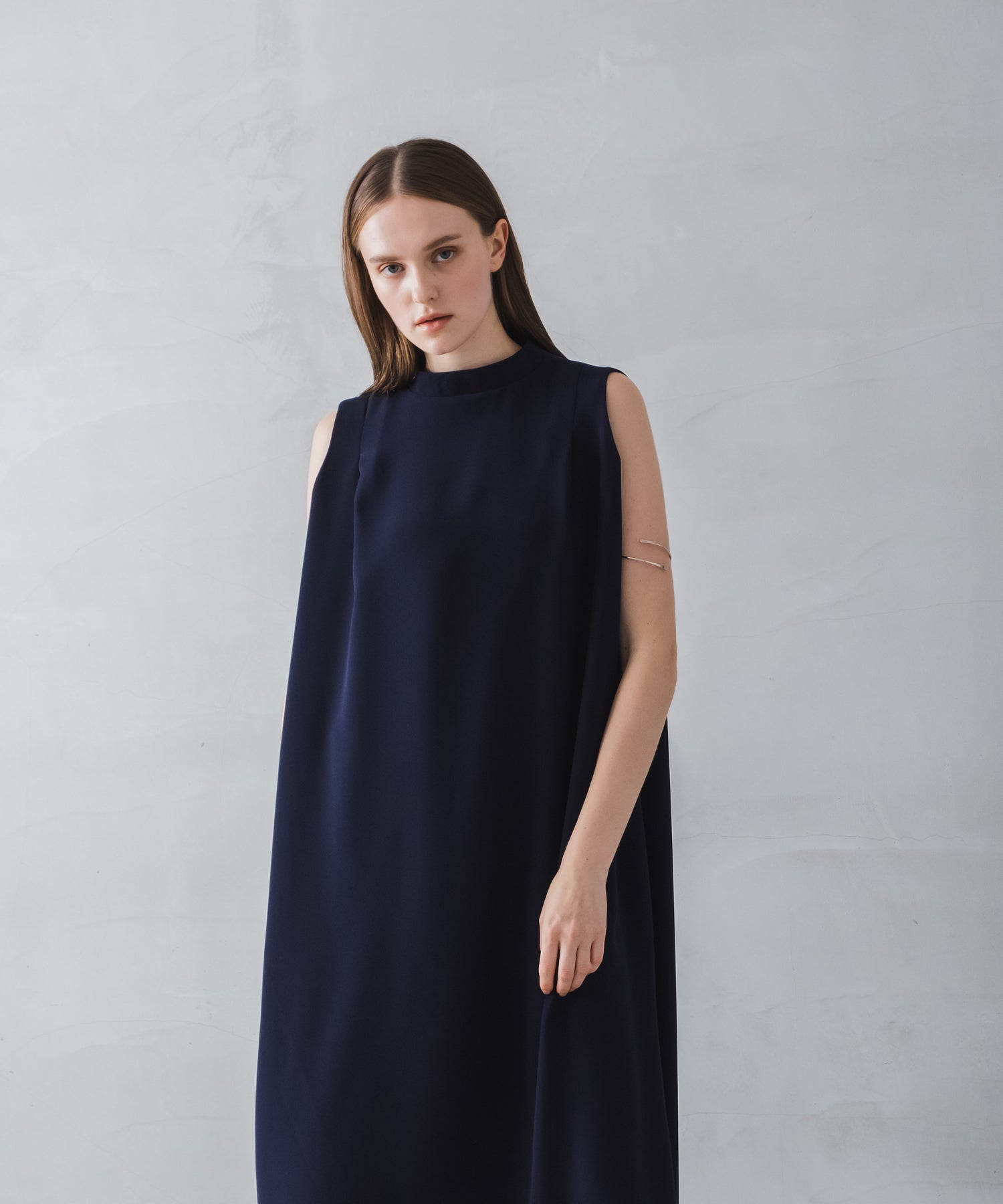ホワイト whyto. 「WHYTO./ホワイト」タックフレアドレス （NAVY） NAVY