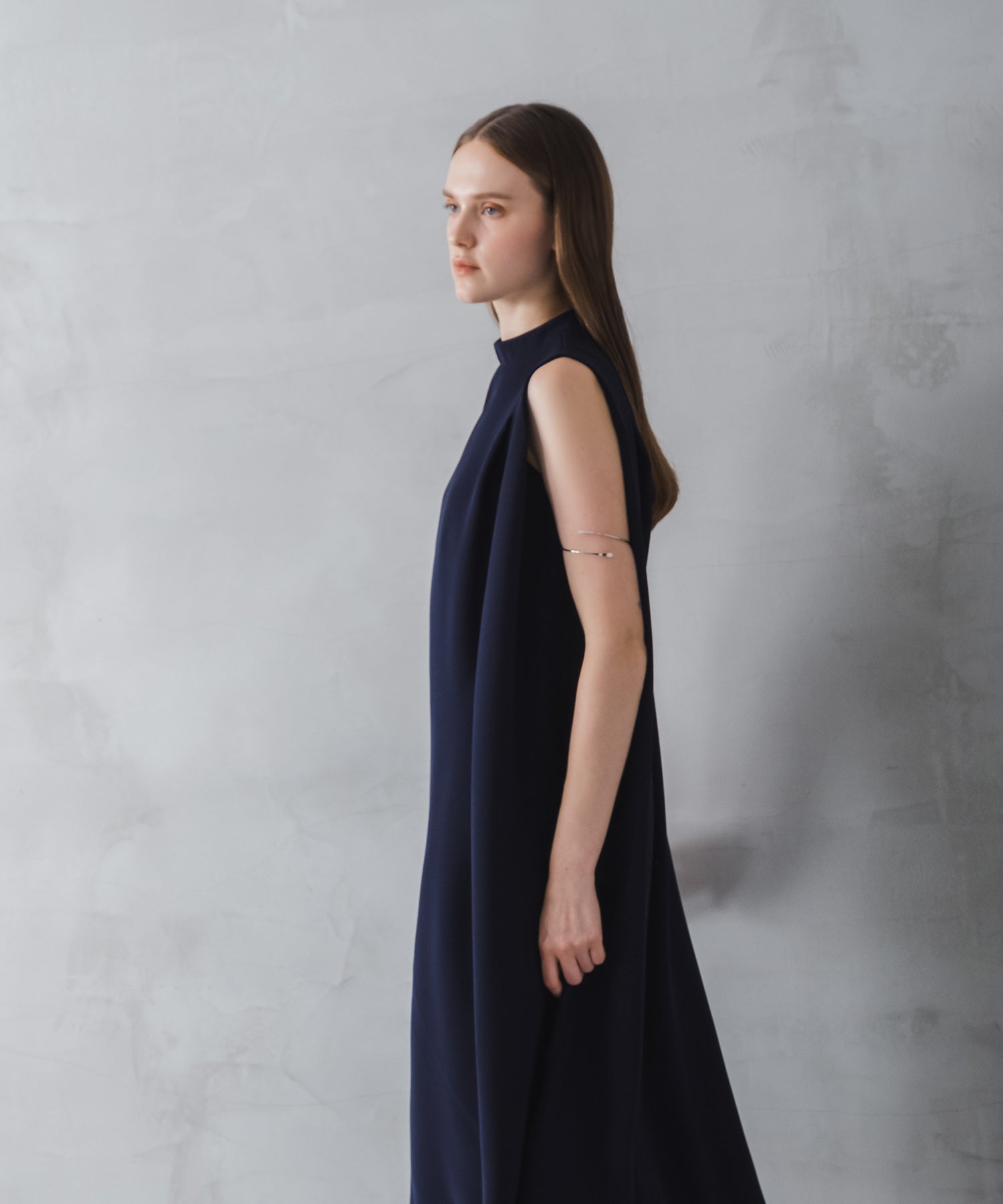 ホワイト whyto. 「WHYTO./ホワイト」タックフレアドレス （NAVY） NAVY