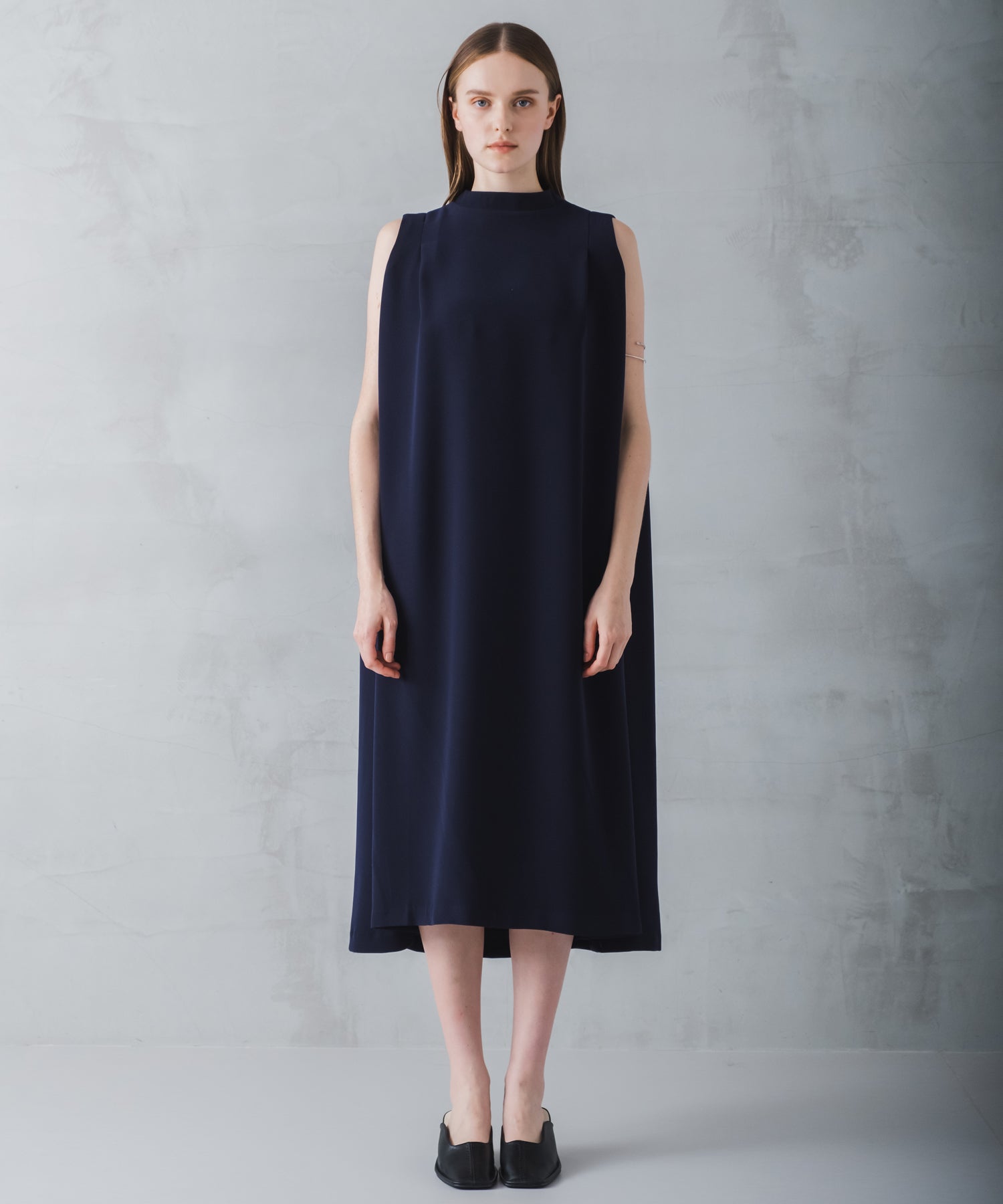 ホワイト whyto. 「WHYTO./ホワイト」タックフレアドレス （NAVY） NAVY