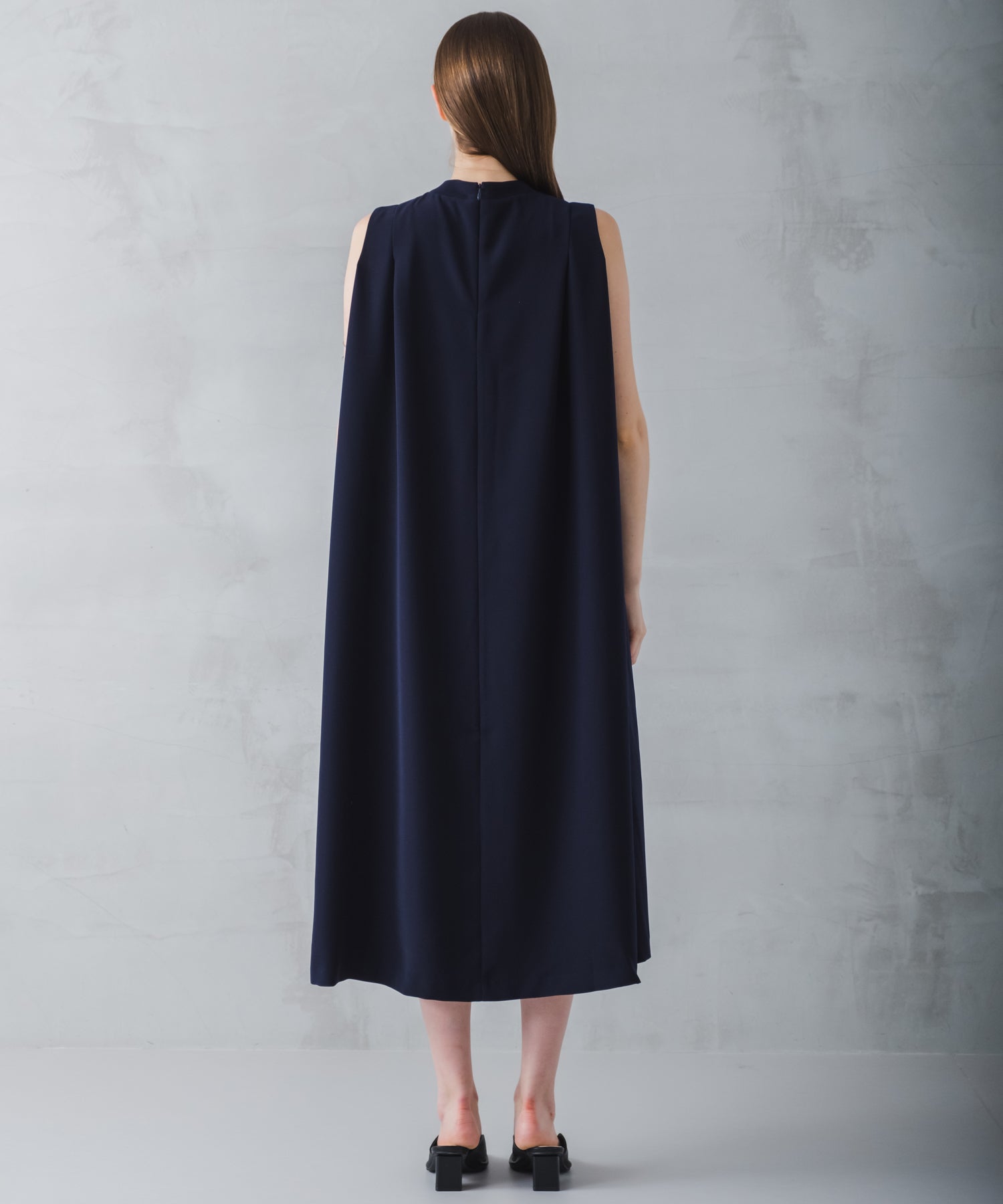 ホワイト whyto. 「WHYTO./ホワイト」タックフレアドレス （NAVY） NAVY