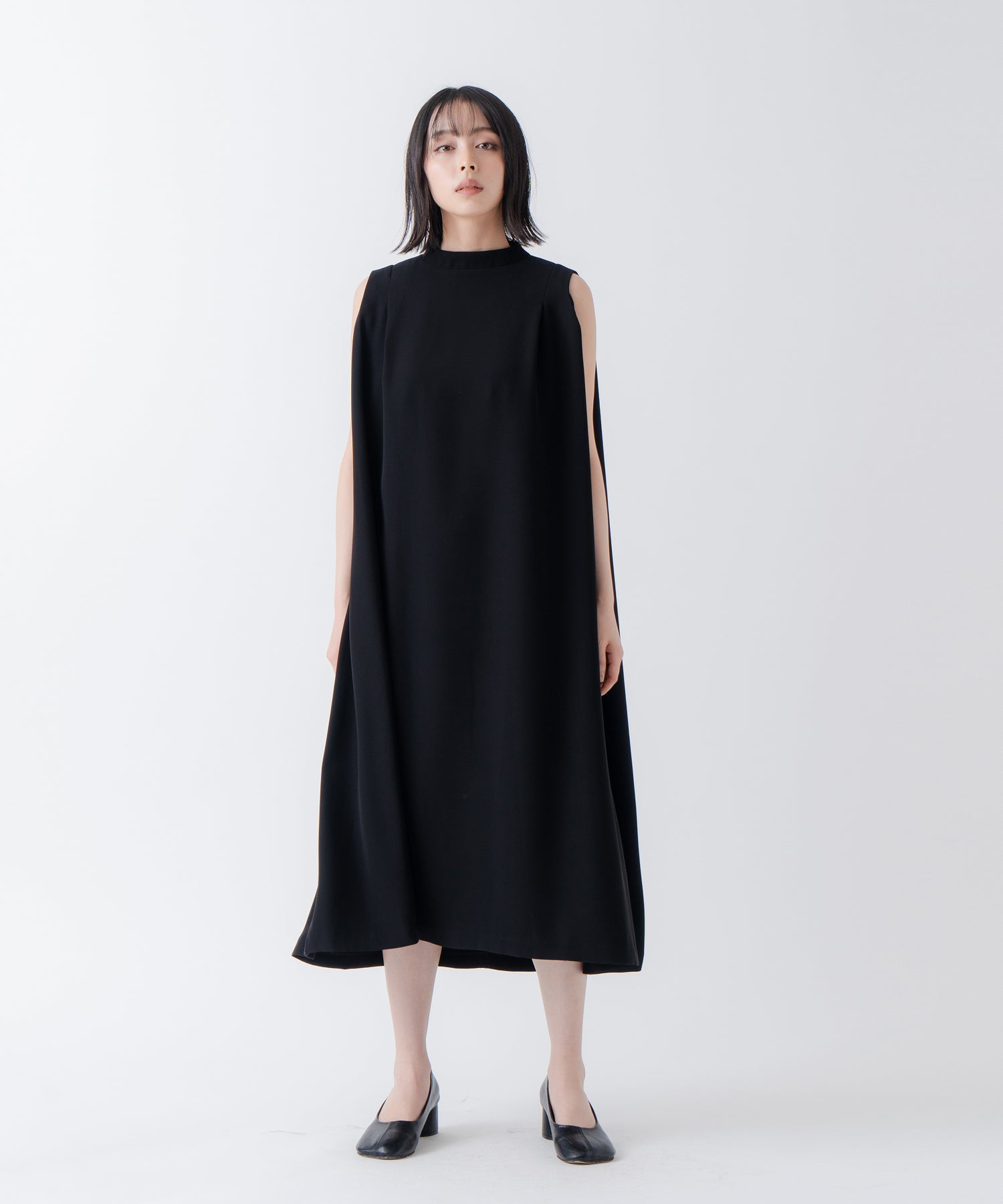 ホワイト whyto. 「WHYTO./ホワイト」タックフレアドレス （NAVY） NAVY