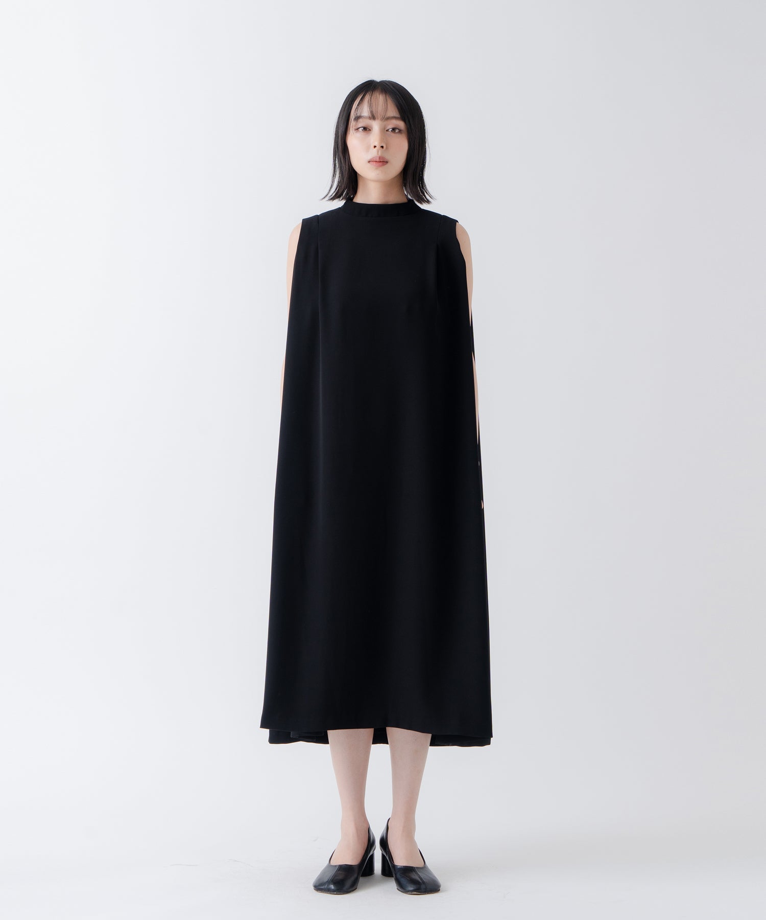 ホワイト whyto. 「WHYTO./ホワイト」タックフレアドレス （NAVY） NAVY