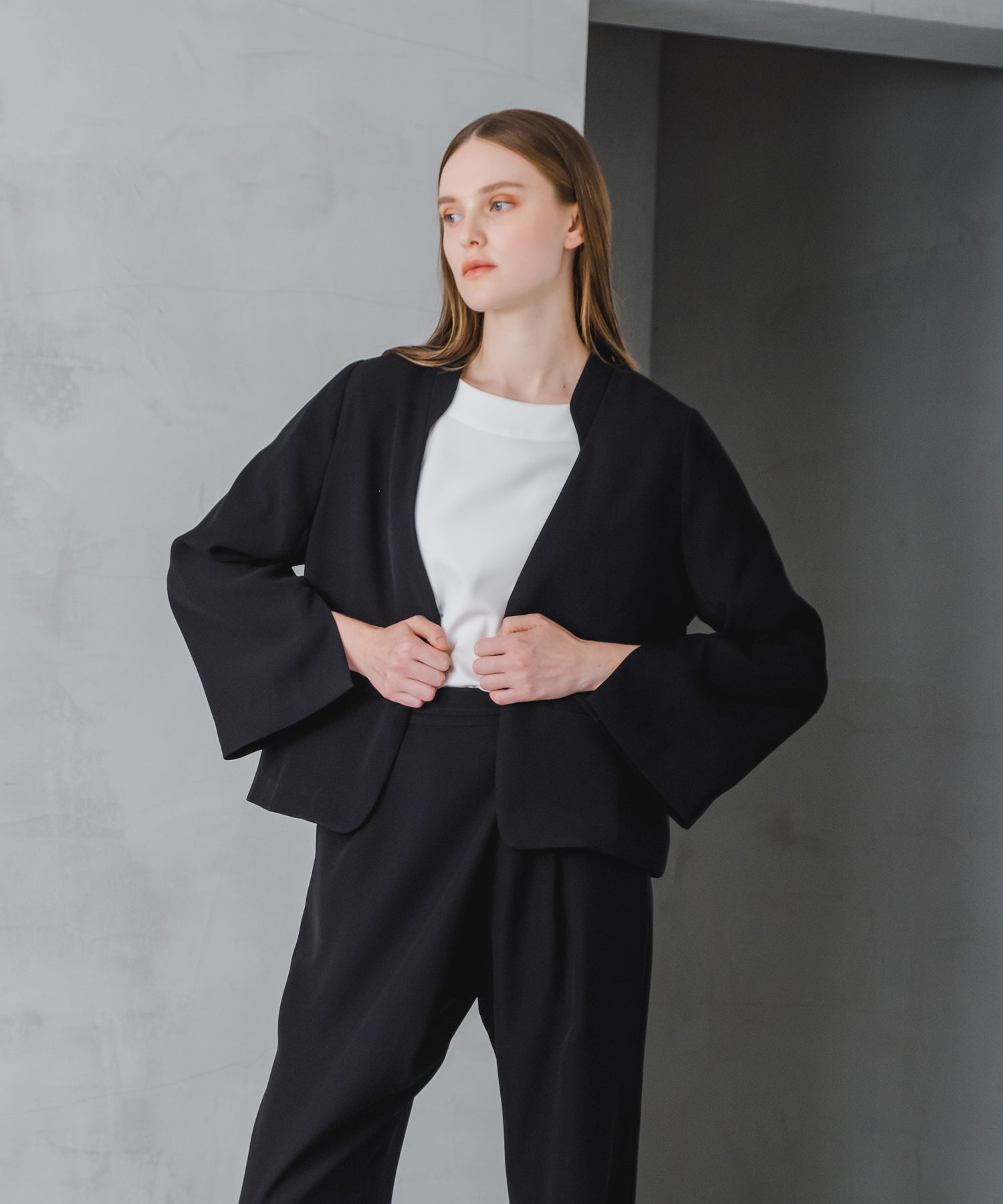 ホワイト whyto. 「WHYTO./ホワイト」スリットスリーブジャケット （NAVY） NAVY
