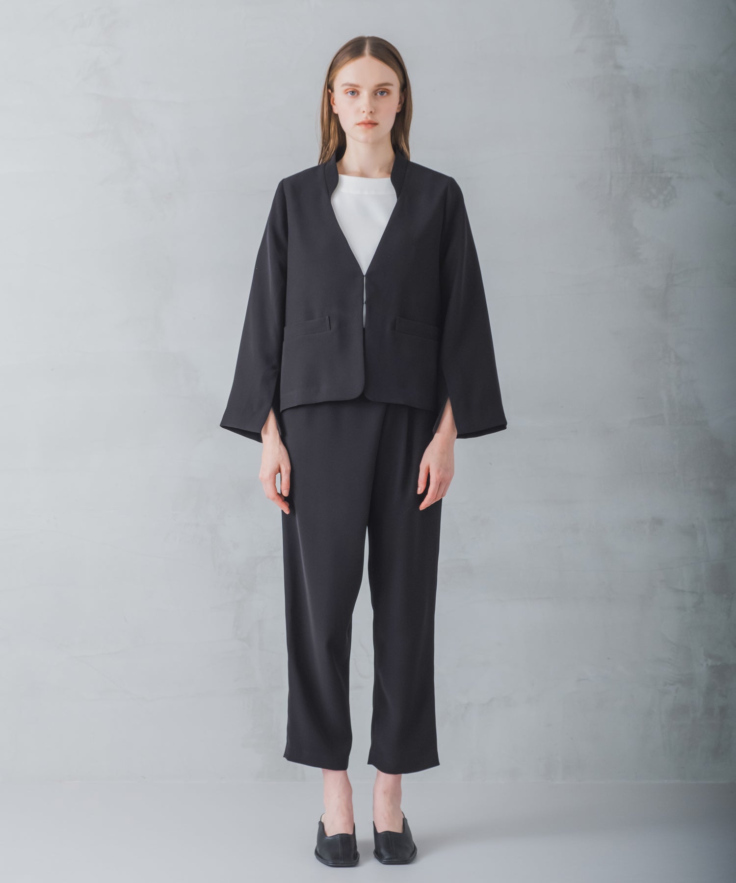 ホワイト whyto. 「WHYTO./ホワイト」スリットスリーブジャケット （NAVY） NAVY