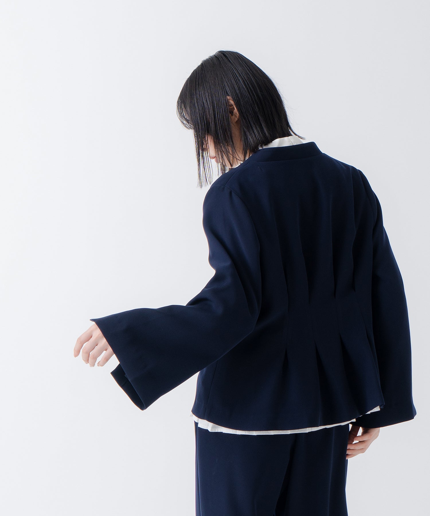 ホワイト whyto. 「WHYTO./ホワイト」スリットスリーブジャケット （NAVY） NAVY