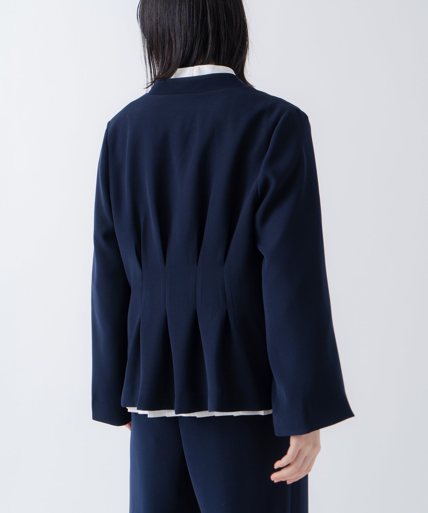 ホワイト whyto. 「WHYTO./ホワイト」スリットスリーブジャケット （NAVY） NAVY