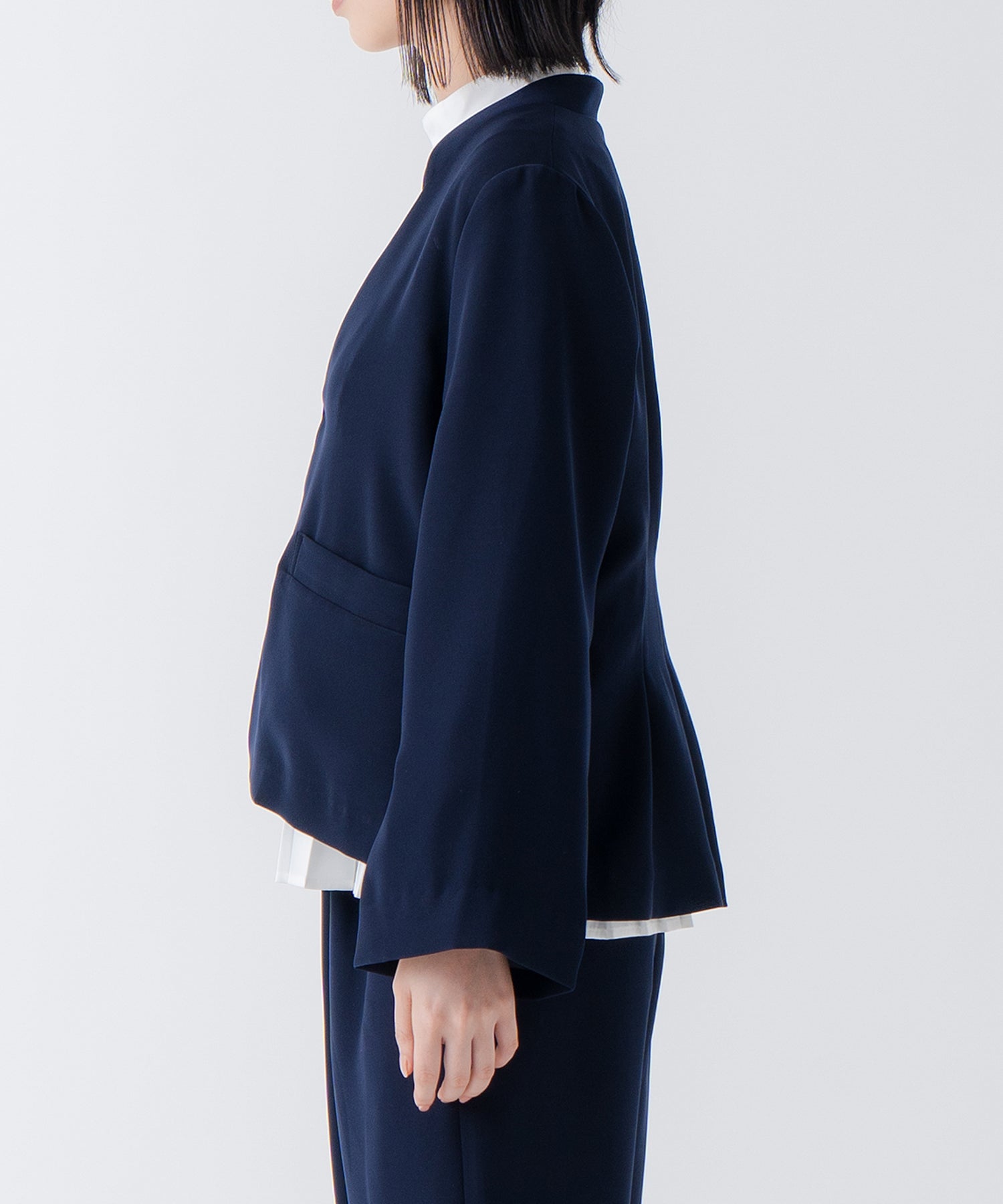ホワイト whyto. 「WHYTO./ホワイト」スリットスリーブジャケット （NAVY） NAVY