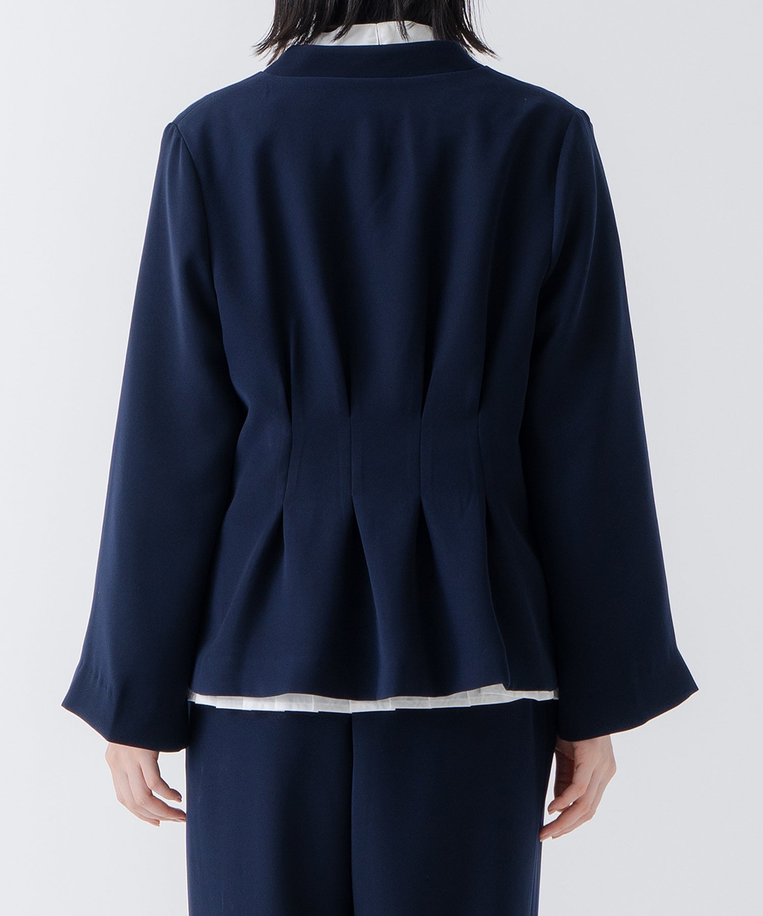 ホワイト whyto. 「WHYTO./ホワイト」スリットスリーブジャケット （NAVY） NAVY