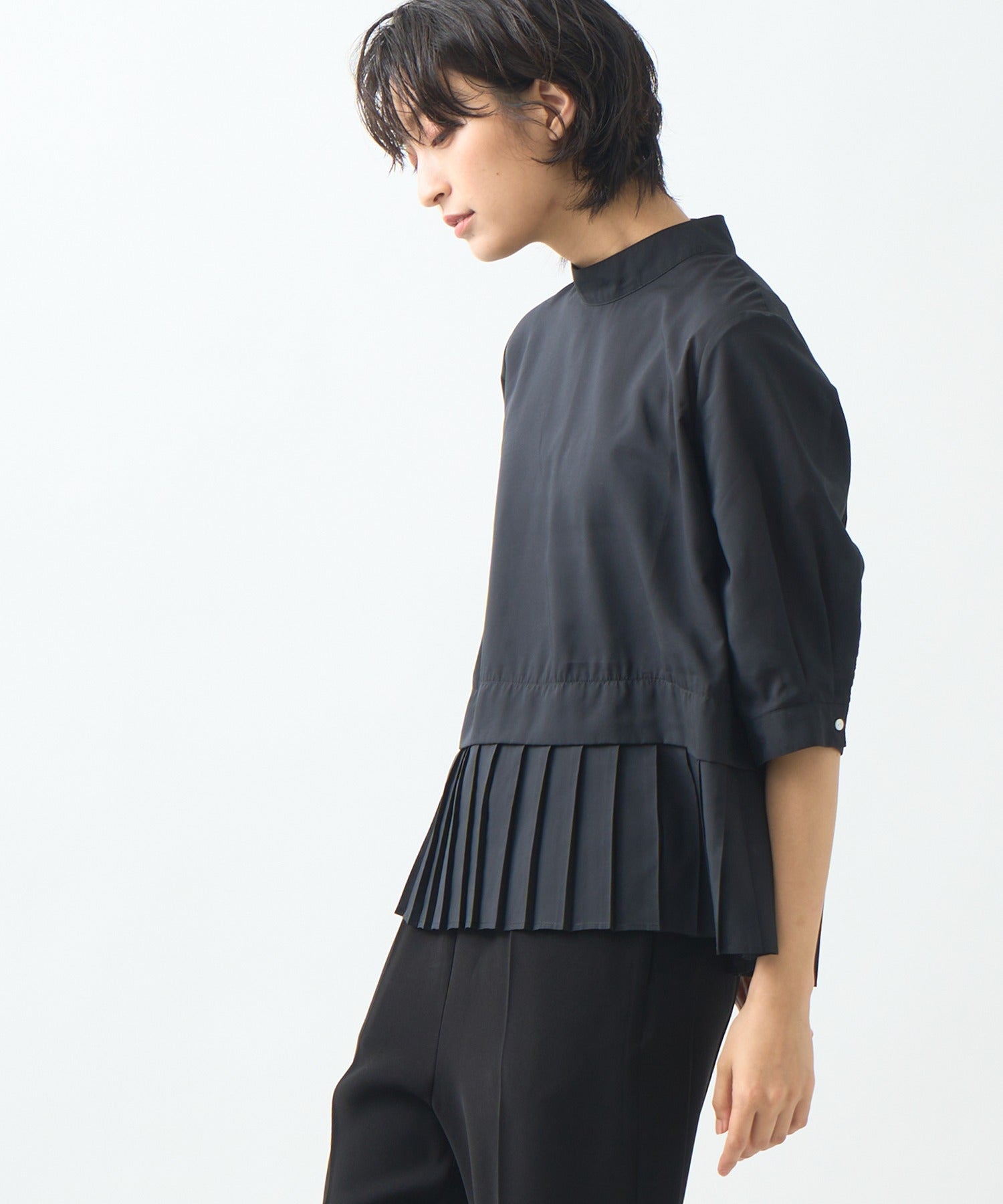 ホワイト whyto. 「WHYTO./ホワイト」Hempleatsblouse