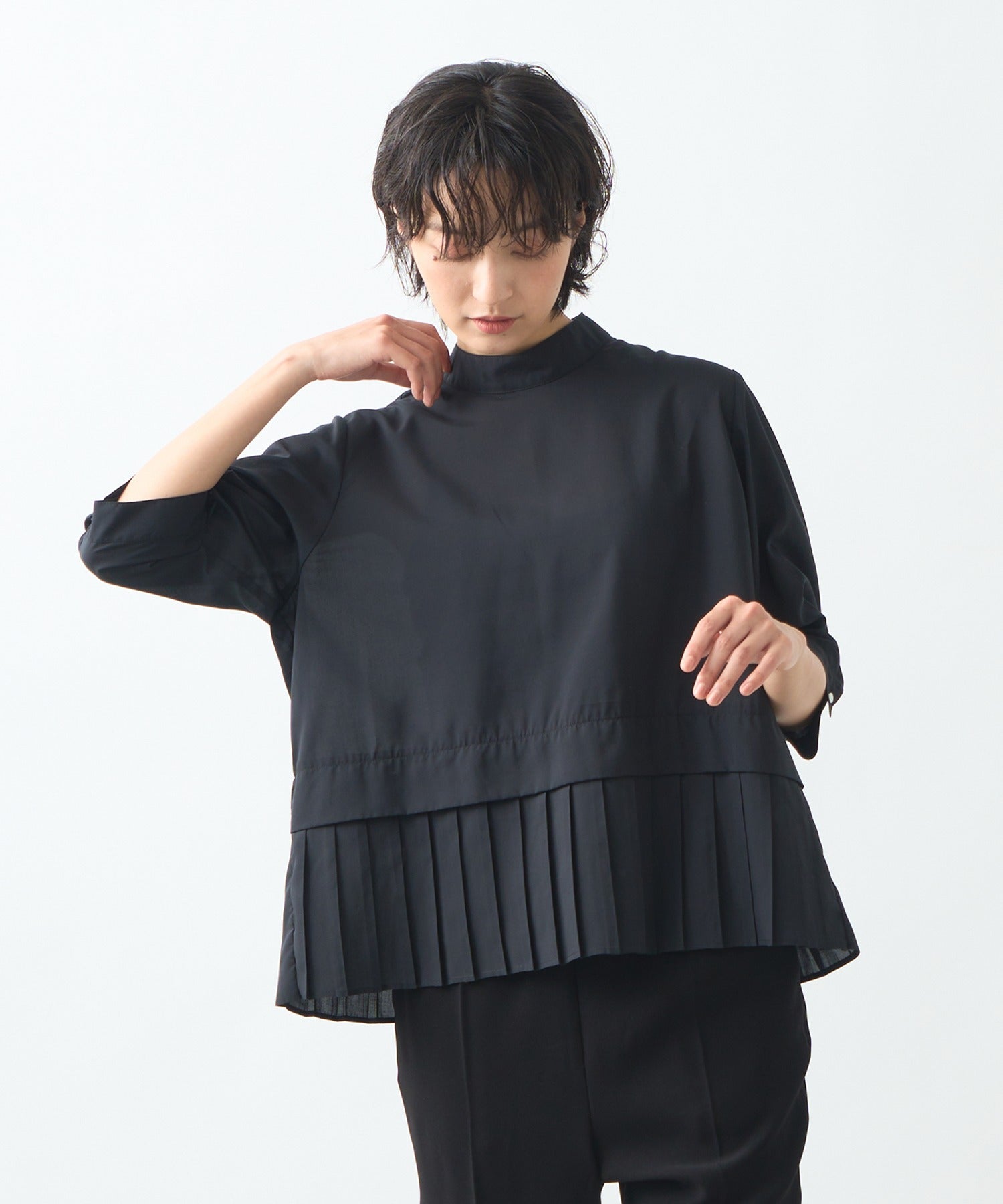 ホワイト whyto. 「WHYTO./ホワイト」Hempleatsblouse