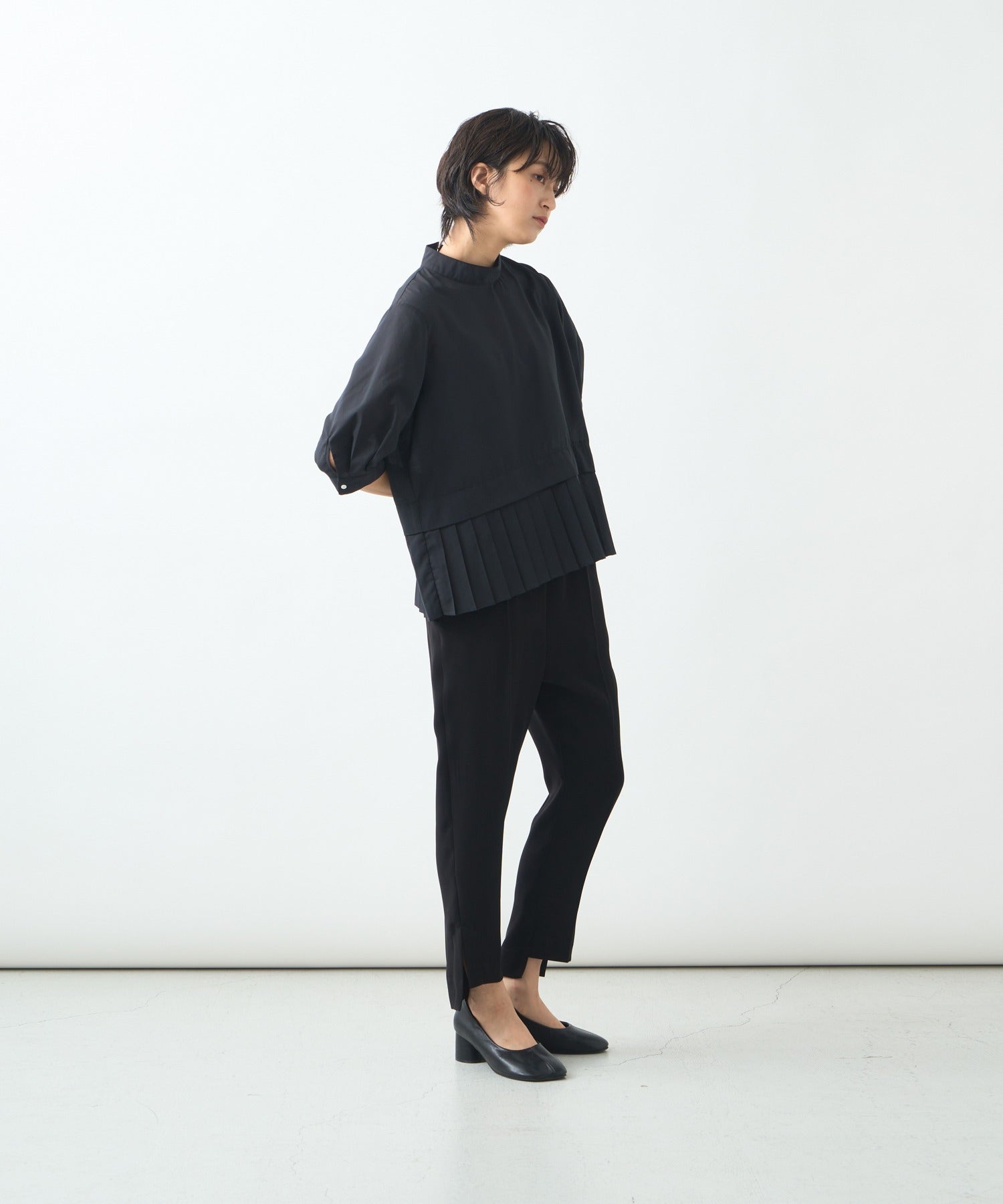 ホワイト whyto. 「WHYTO./ホワイト」Hempleatsblouse