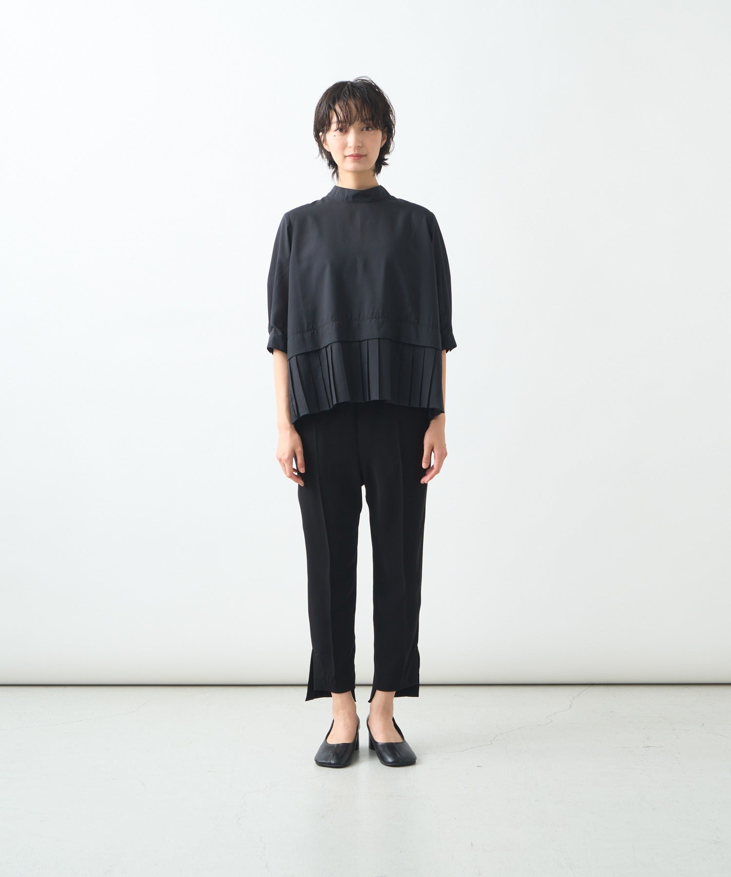 ホワイト whyto. 「WHYTO./ホワイト」Hempleatsblouse