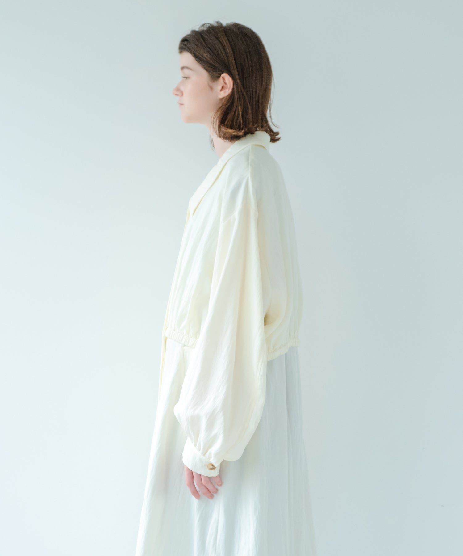 白色 whyto. 「WHYTO./白色」層次氣球外套