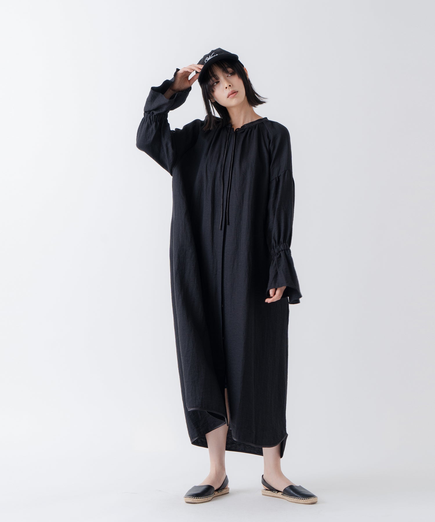 白色 whyto. 「WHYTO./白色」聚集袖口連衣裙