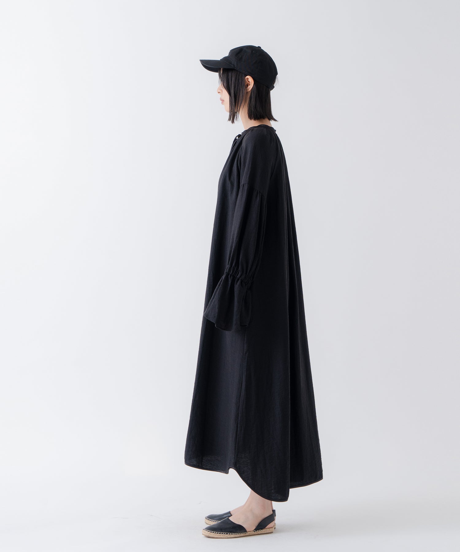 白色 whyto. 「WHYTO./白色」聚集袖口連衣裙