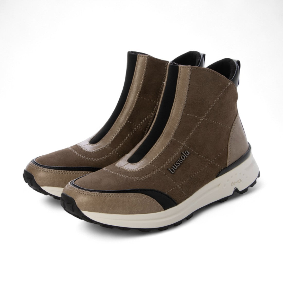 ブソラ bussola ブソラ本革スニーカーブーツ （Taupe） Taupe