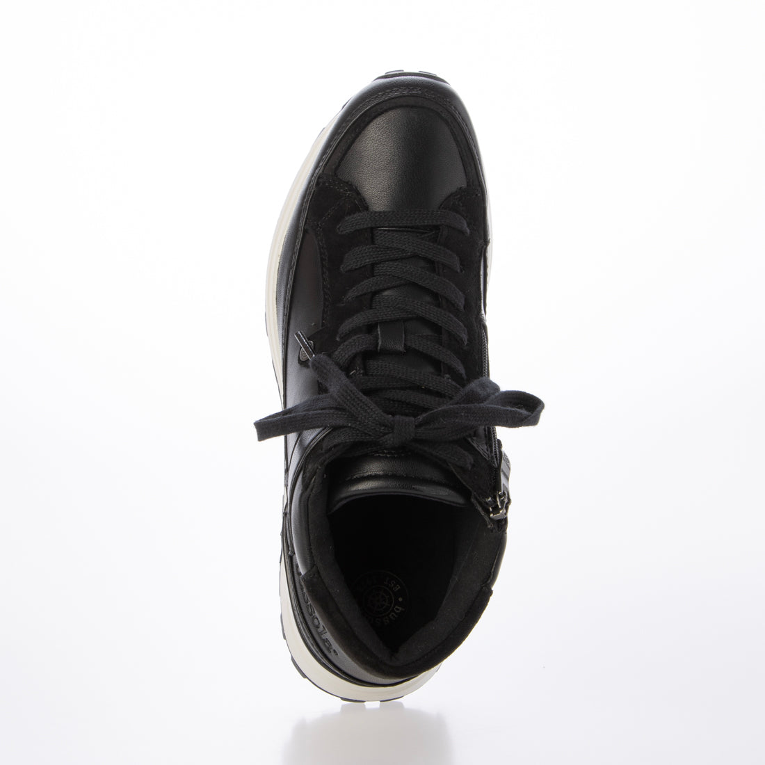 ブソラ bussola ブソラ本革コンビスニーカー （Black） Black