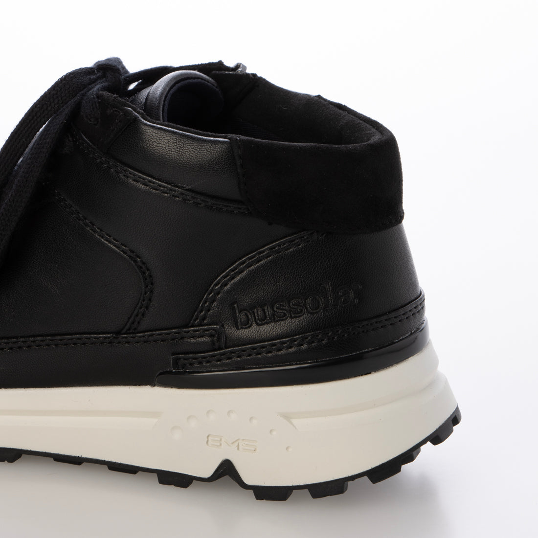 ブソラ bussola ブソラ本革コンビスニーカー （Black） Black