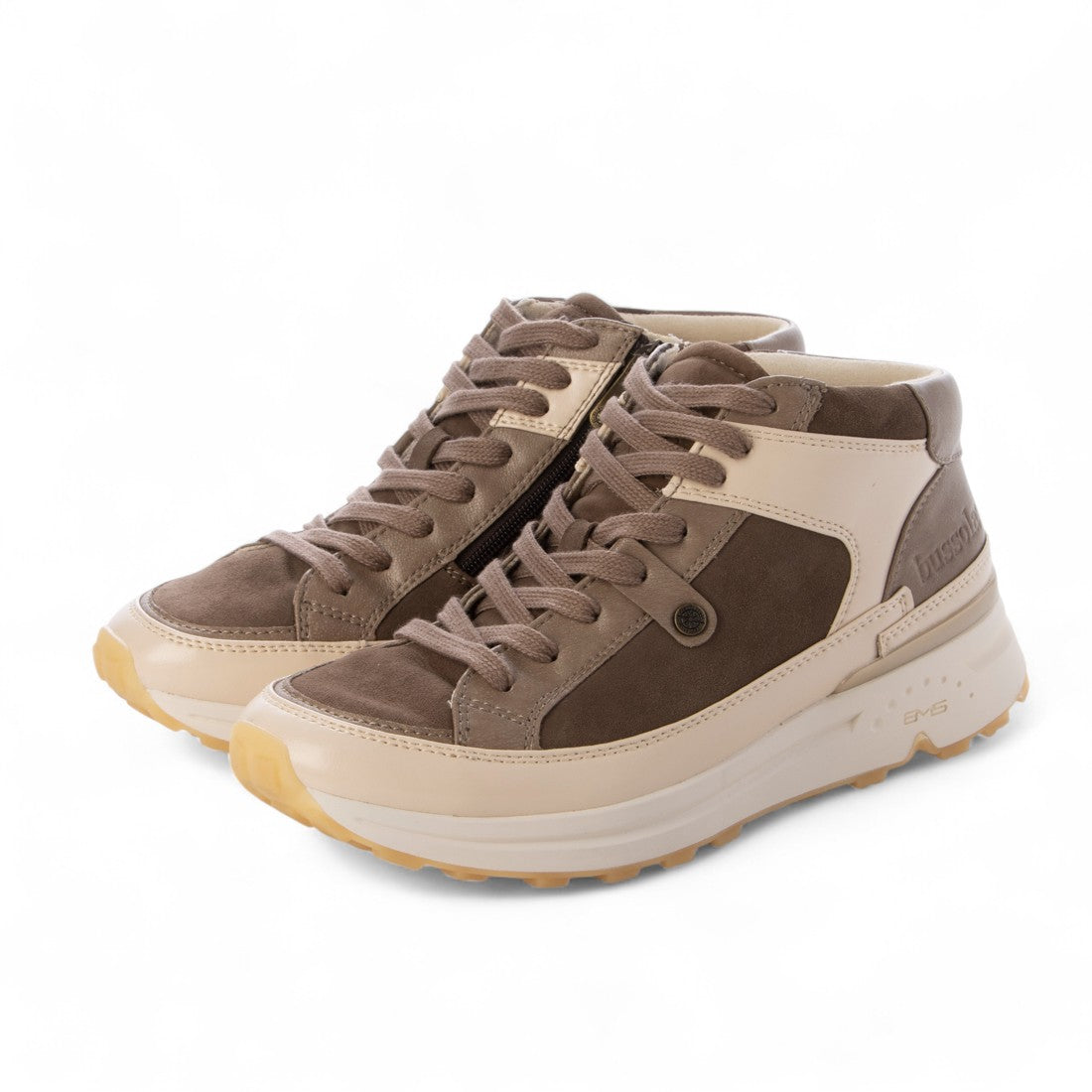 ブソラ bussola ブソラ本革コンビスニーカー （Taupe） Taupe