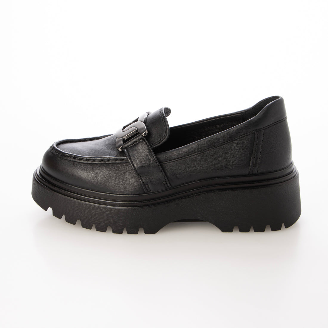ブソラ bussola ブソラ本革撥水ボリュームソールローファー （SHEEP VELVET NAPPA BLACK） SHEEP VELVET NAPPA BLACK