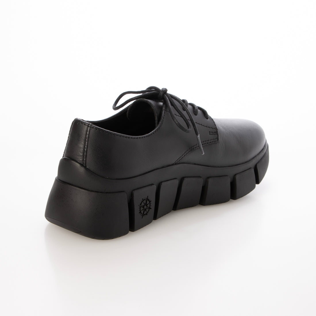 ブソラ bussola 晴雨兼用厚底ダービーシューズ （ブラック） ブラック