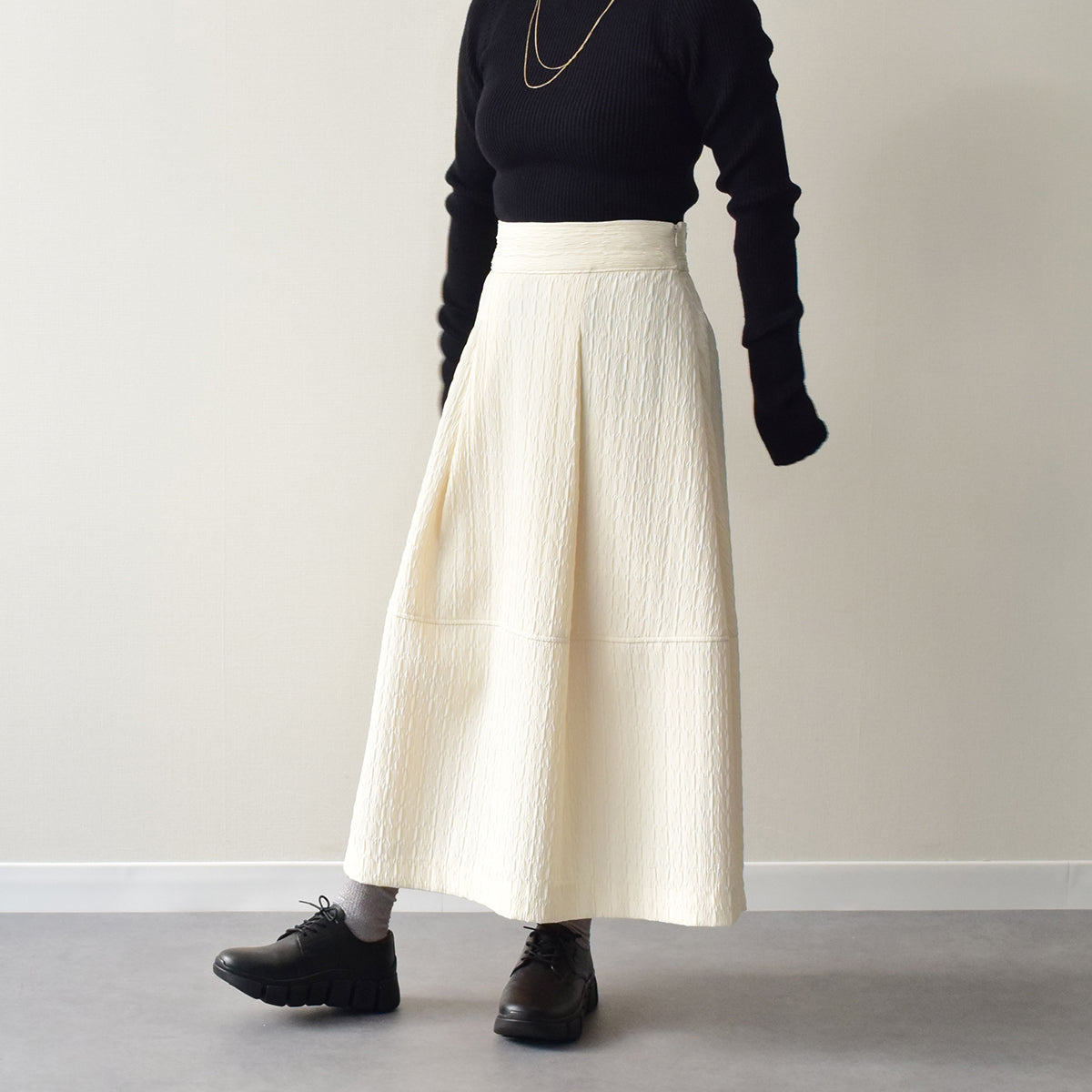 ブソラ bussola 晴雨兼用厚底ダービーシューズ （ブラック） ブラック