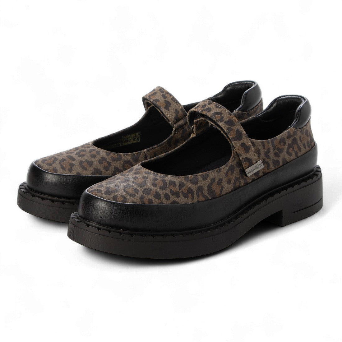 ブソラ bussola ブソラ本革メリージェーンシューズ （LEOPARD LEATHER BLACK） LEOPARD LEATHER BLACK