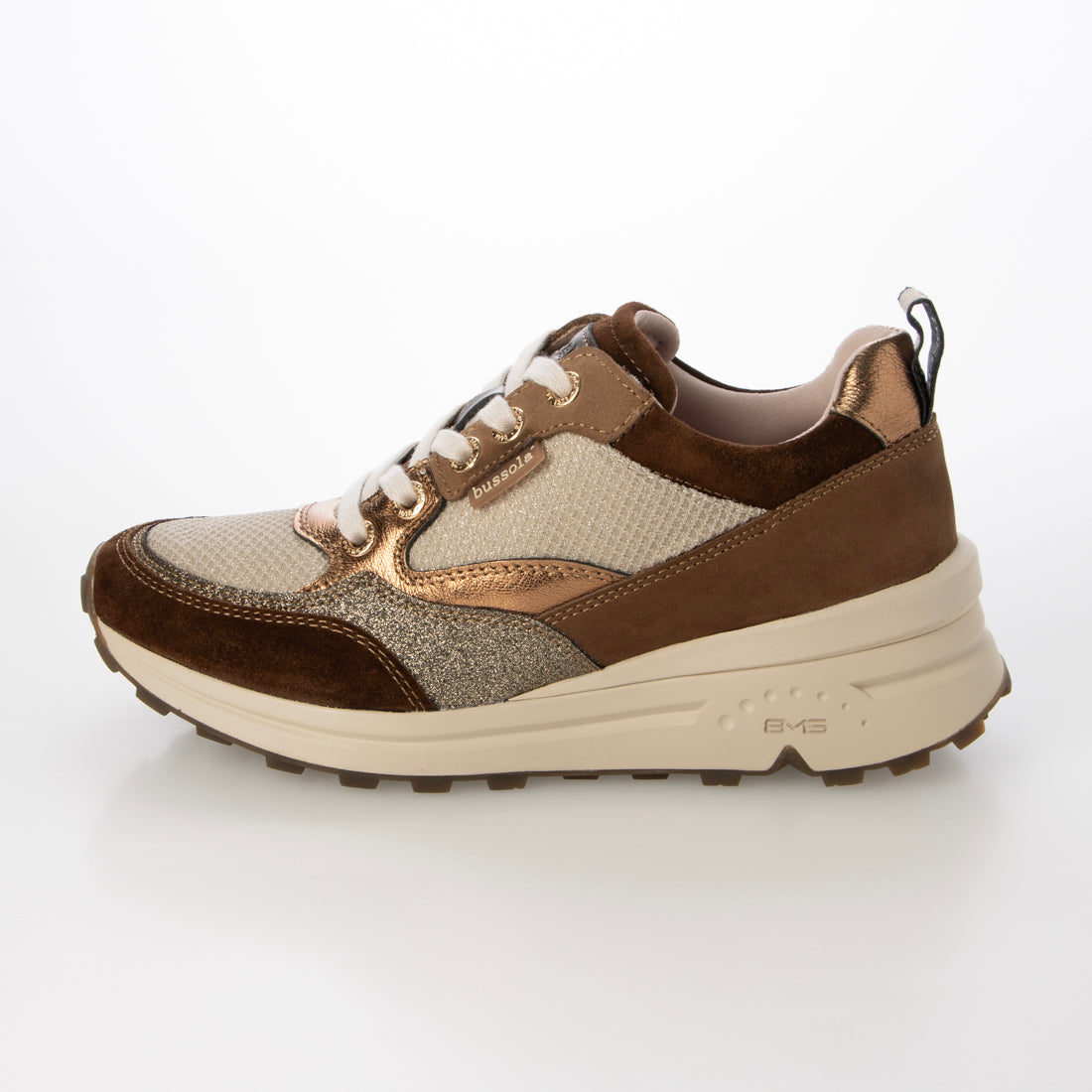 ブソラ bussola ブソラ本革BMSソールコンビスニーカー （KHAKI） KHAKI