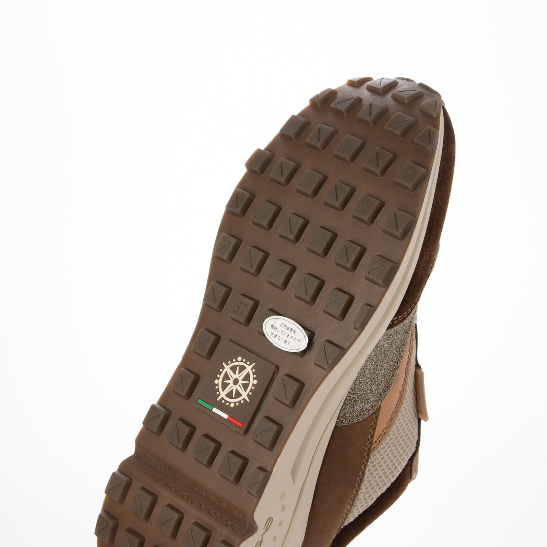 ブソラ bussola ブソラ本革BMSソールコンビスニーカー （KHAKI） KHAKI