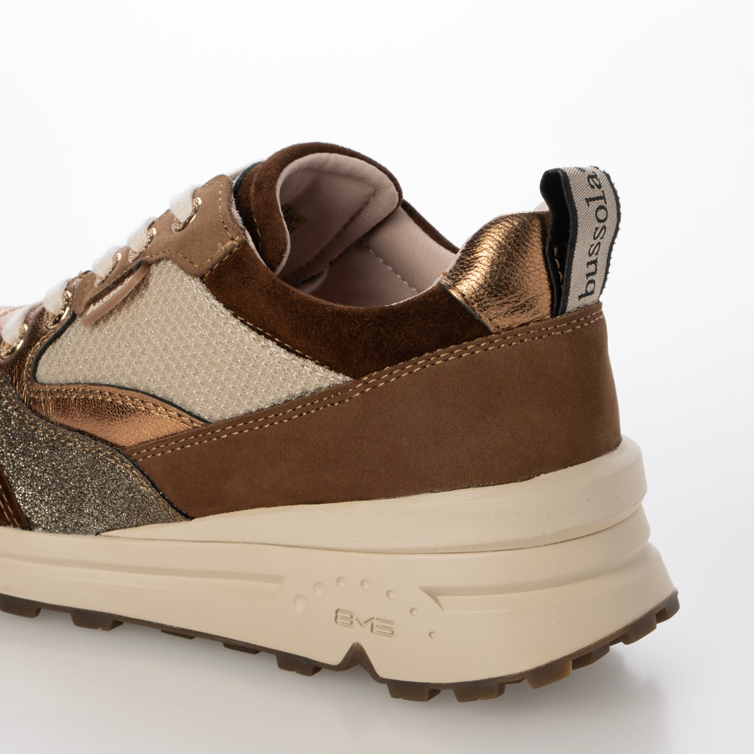 ブソラ bussola ブソラ本革BMSソールコンビスニーカー （KHAKI） KHAKI