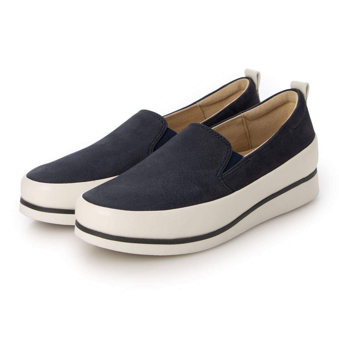 ブソラ bussola bussola ブソラ KOLN 本革スリッポンシューズ（ZUCCALE NAVY  BLUE） （ZUCCALE NAVY） ZUCCALE NAVY