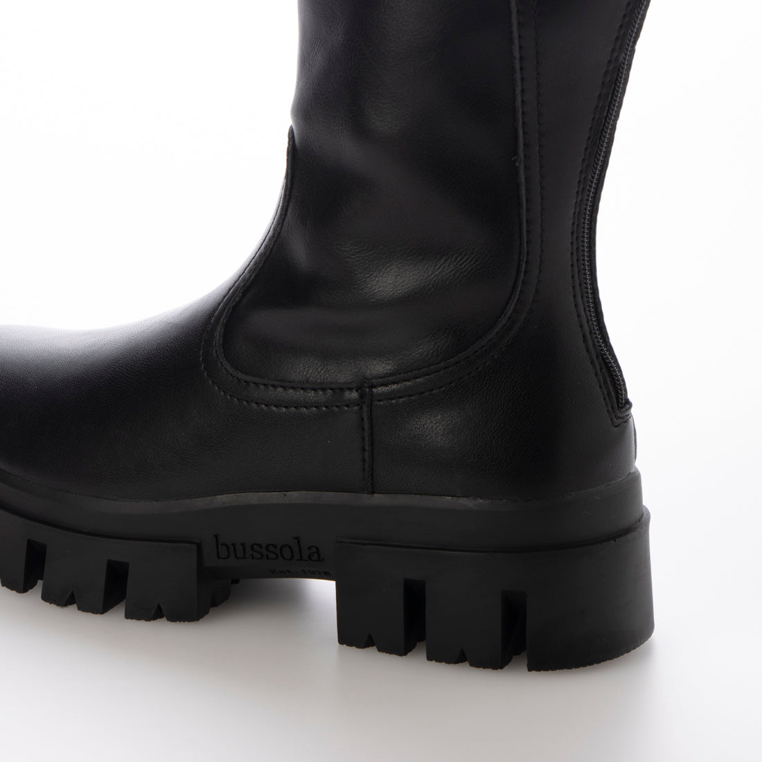 Bussola water-repellent thick-soled design sole long boots