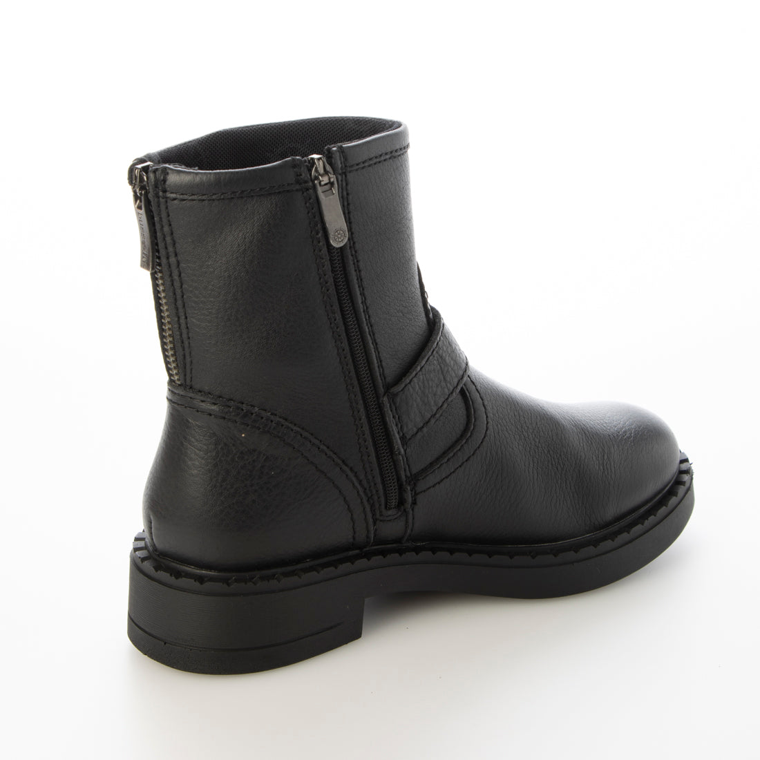 Bussola leather short boots with belt for all weather use
