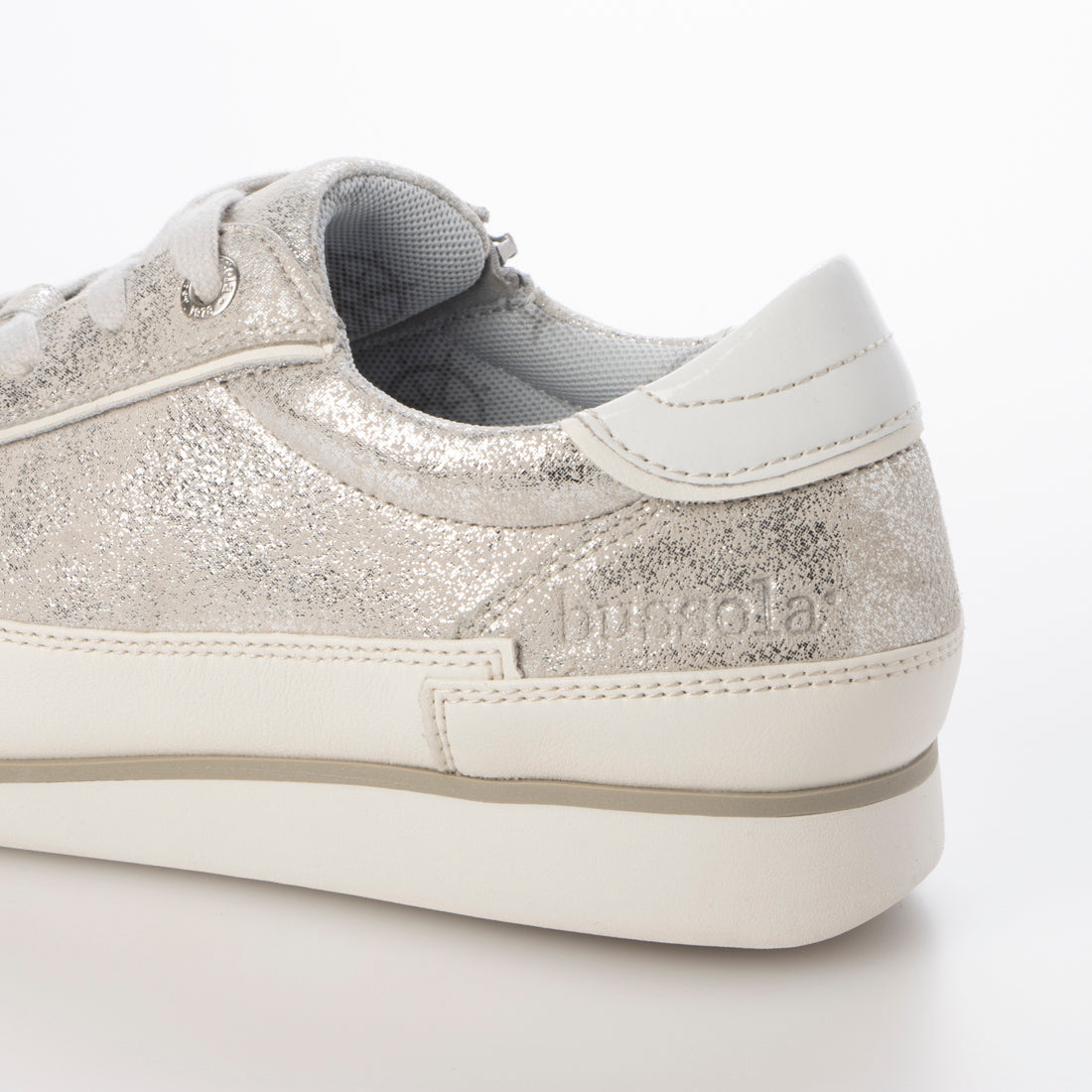 ブソラ bussola 撥水レースアップスニーカー （シルバー） シルバー