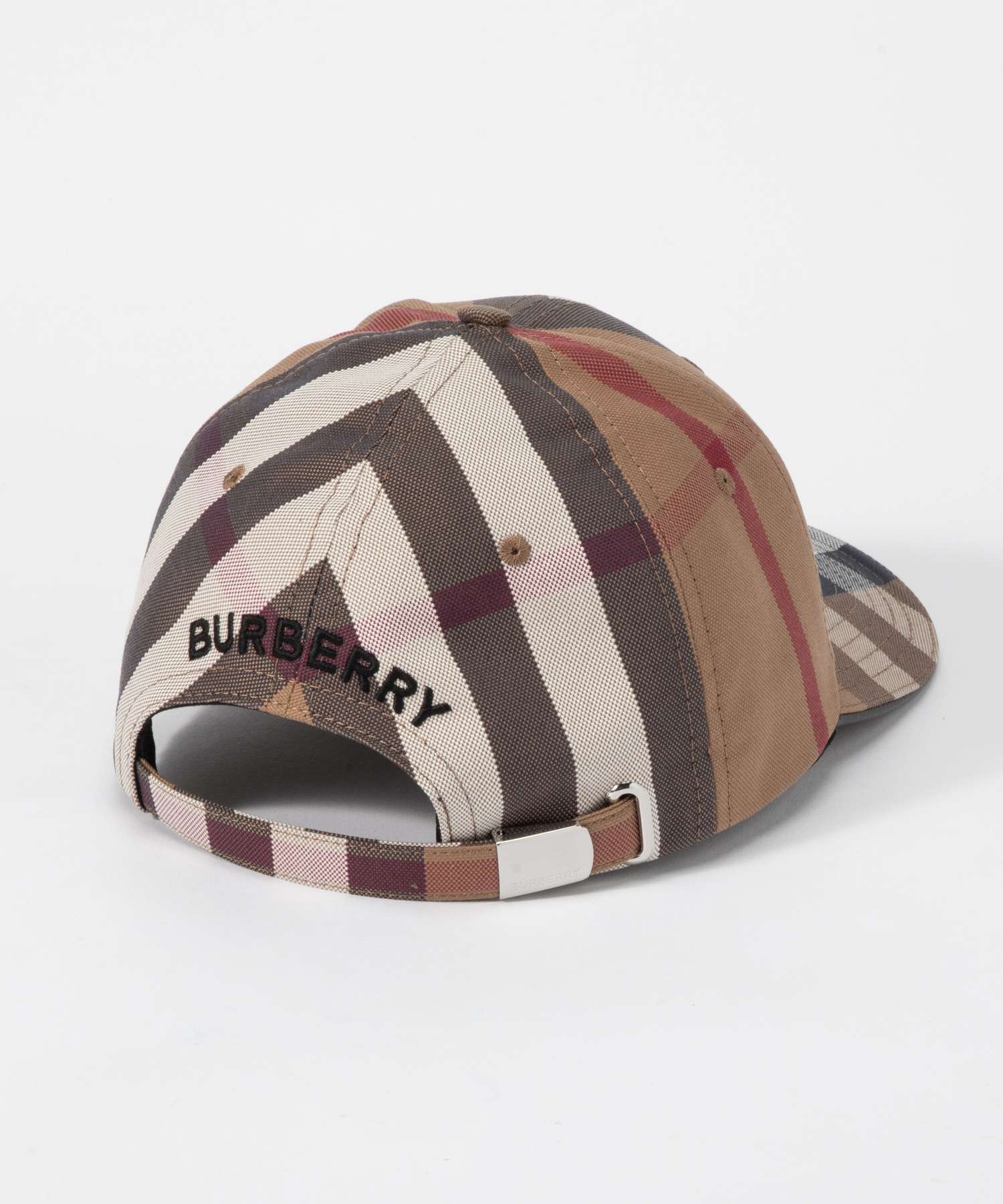 Burberry Burberry 8056080帽子女士帽子帽子復古檢查棒球棉徽標A8894