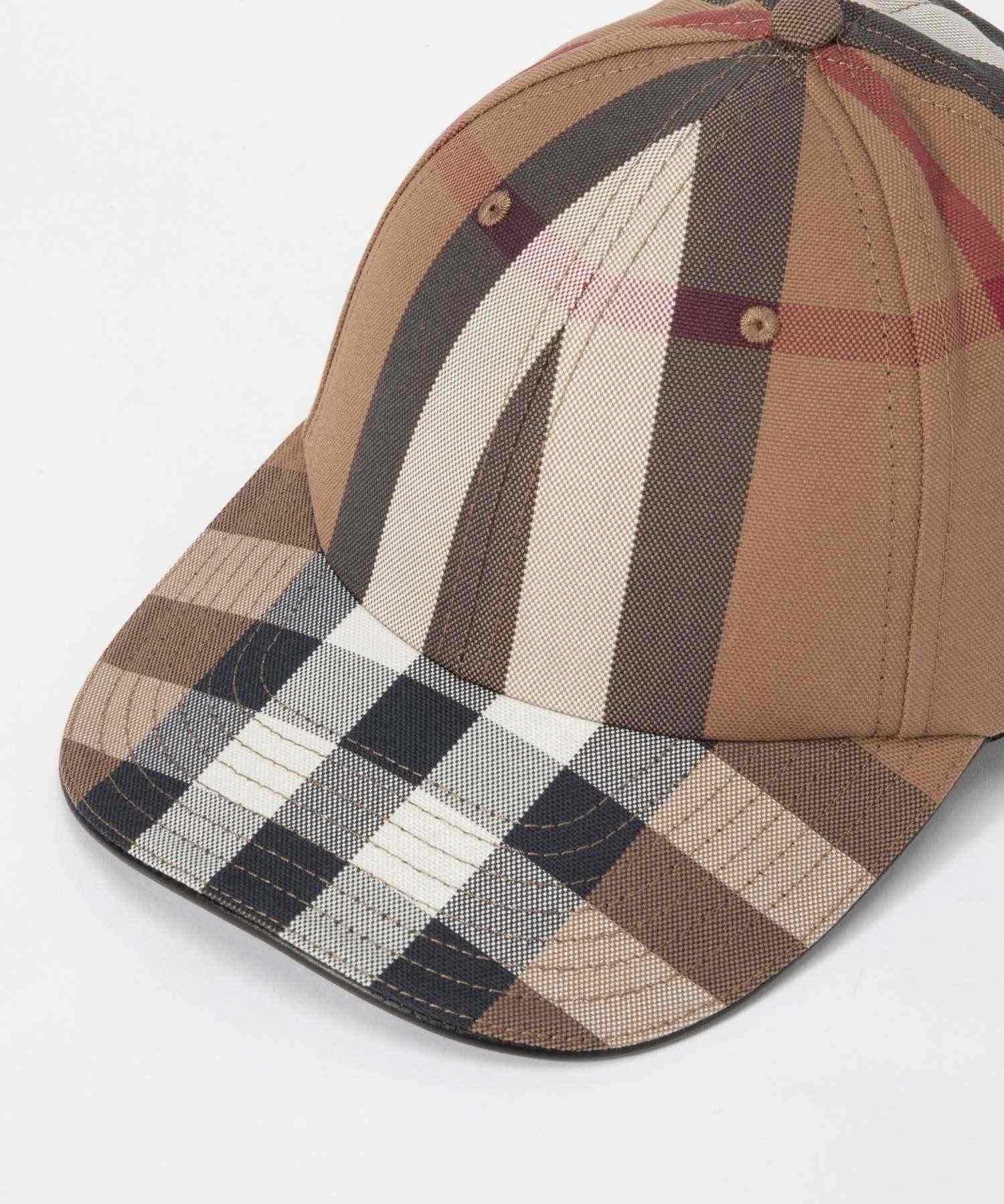 Burberry Burberry 8056080帽子女士帽子帽子復古檢查棒球棉徽標A8894
