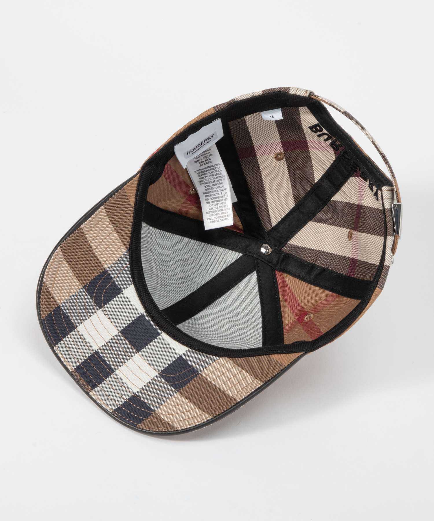 Burberry 8056080 Cap for Men and Women, Vintage Check Baseball Cap, Co