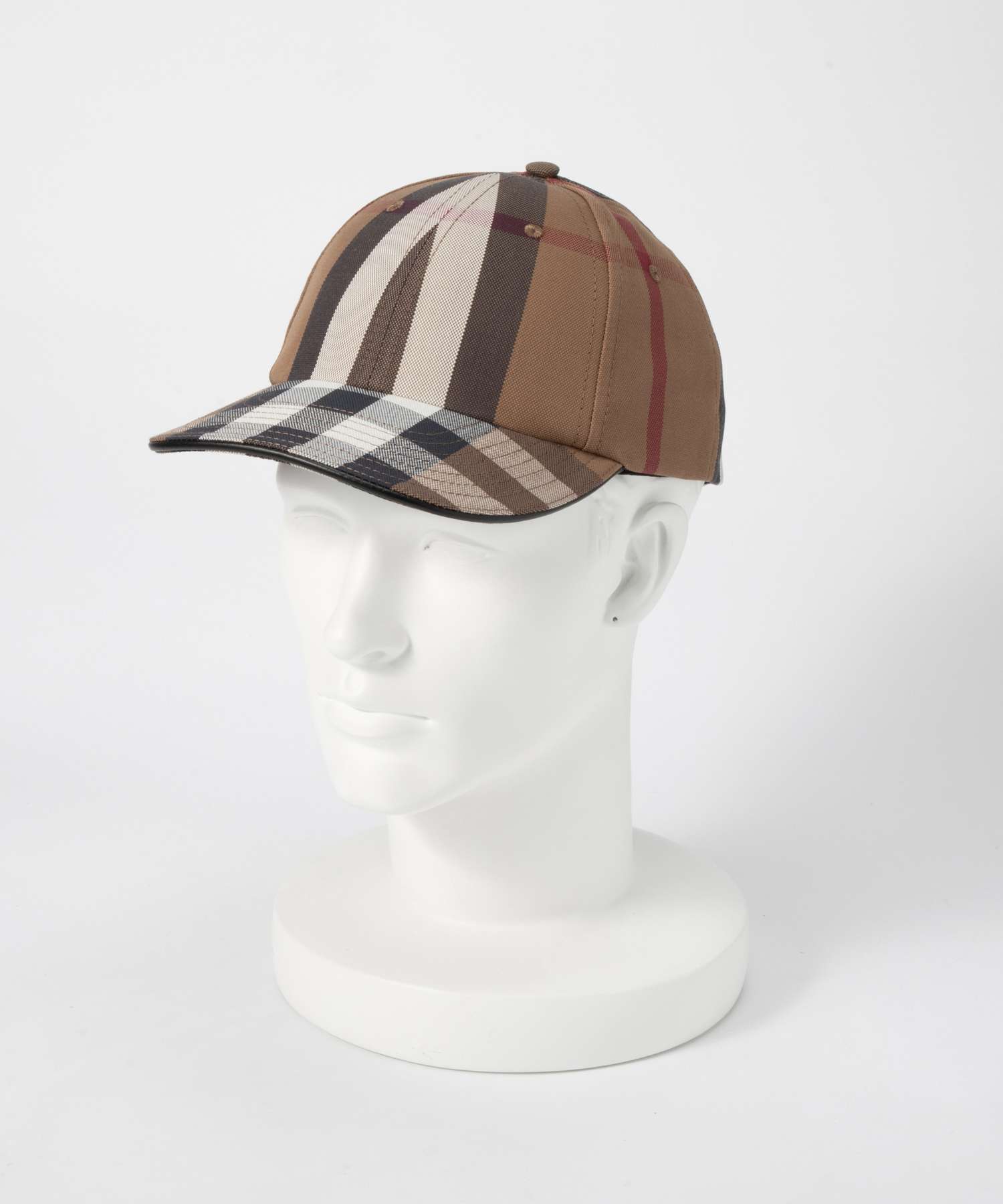 Burberry Burberry 8056080帽子女士帽子帽子復古檢查棒球棉徽標A8894