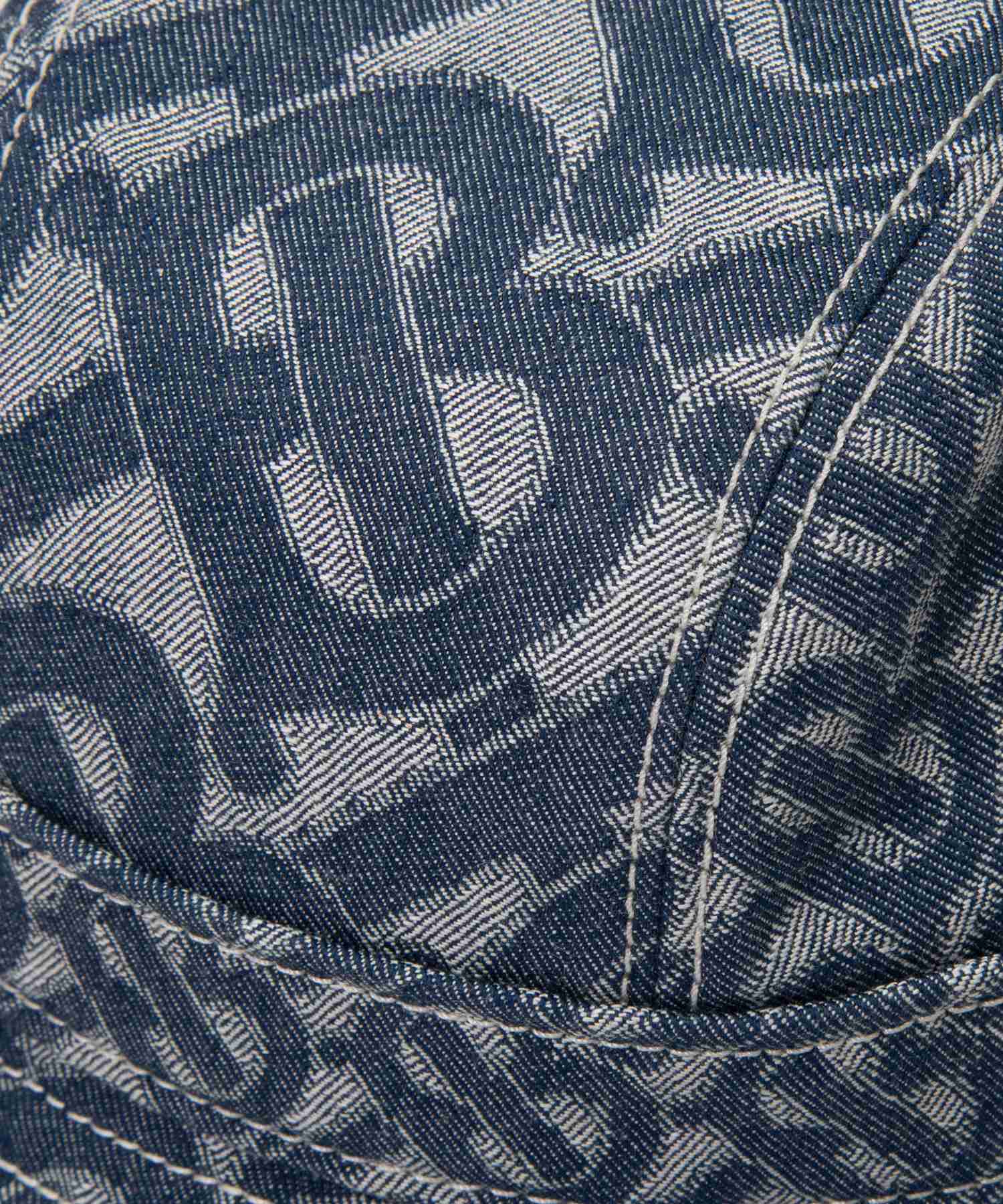 Burberry 8057405 Hat for Men and Women Monogram Motif Denim Bucket Hat Cap Jacquard Weave SML A7302