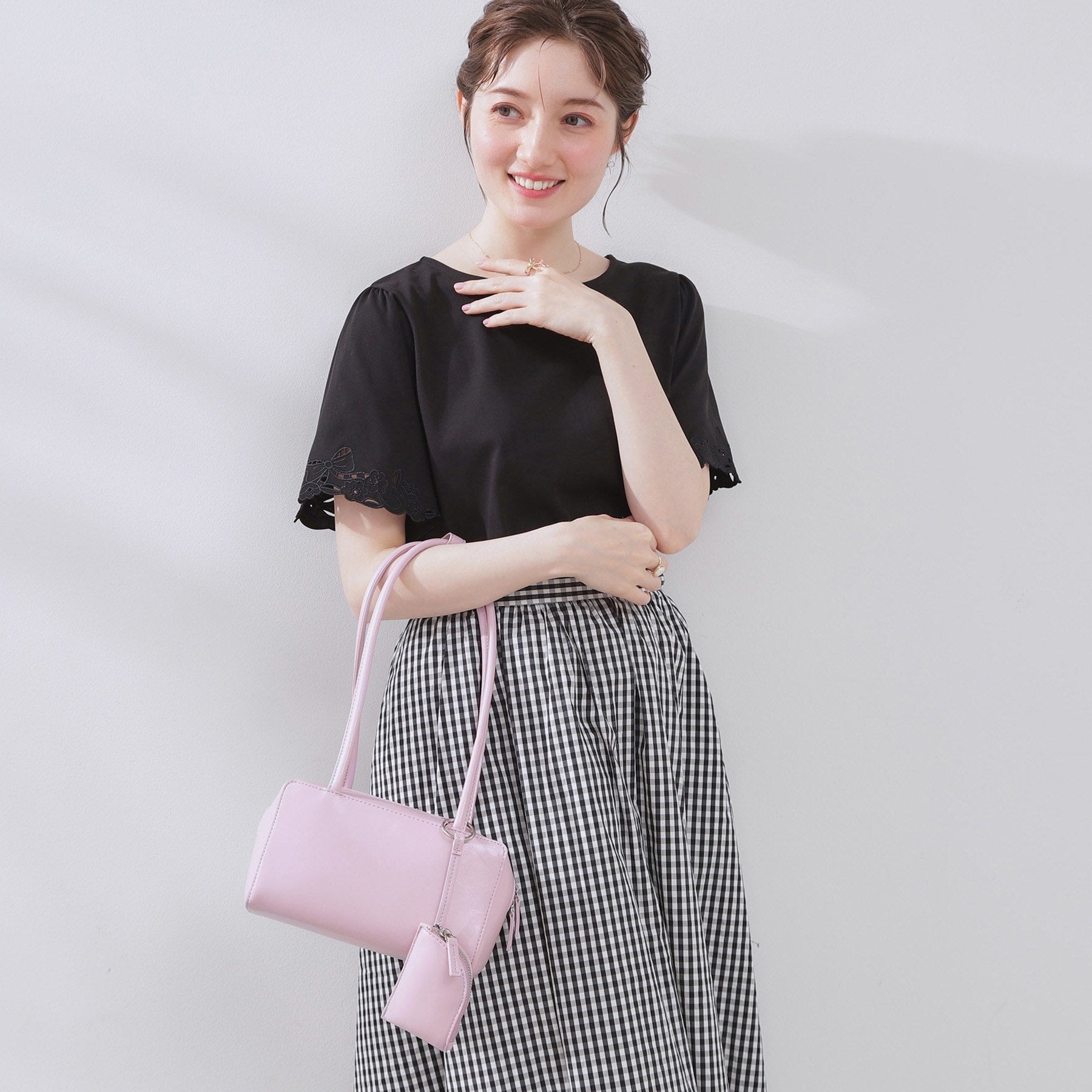 クチュール ブローチ Couture Brooch スクエアロングハンドルバッグ （ブラック(019)） ブラック(019)