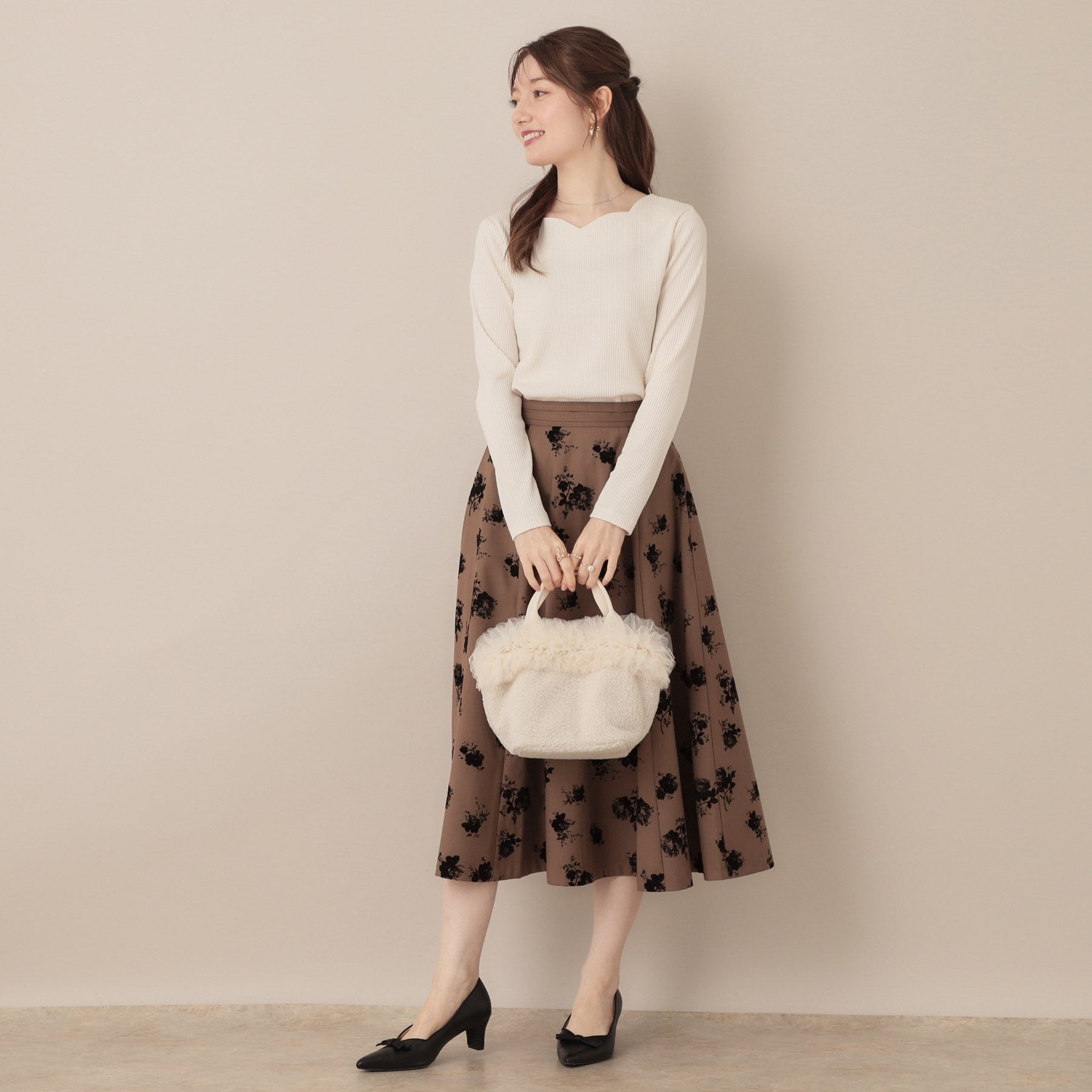 クチュール ブローチ Couture Brooch ボアチュールデザインバッグ （アイボリー(004)） アイボリー(004)