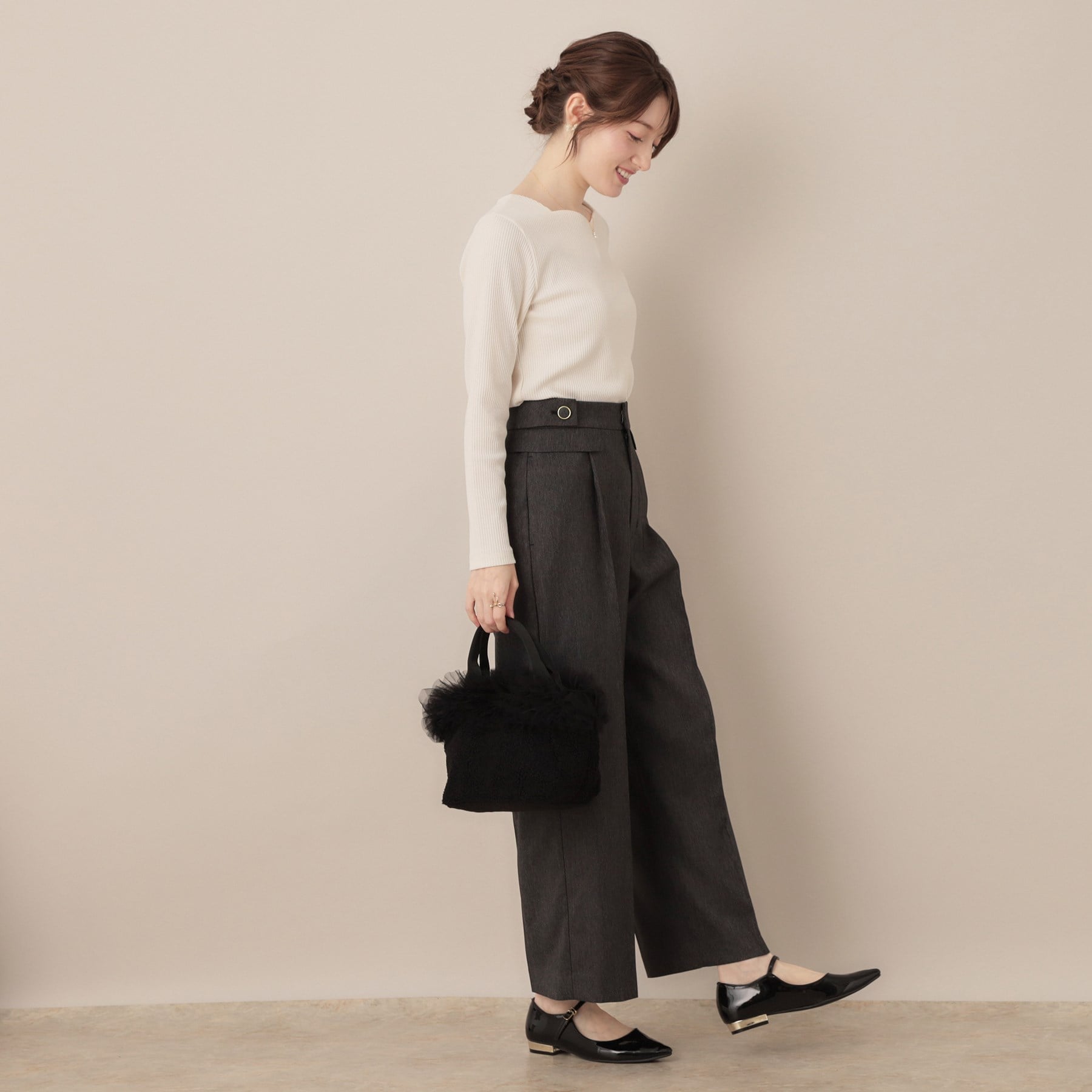 クチュール ブローチ Couture Brooch ボアチュールデザインバッグ （アイボリー(004)） アイボリー(004)