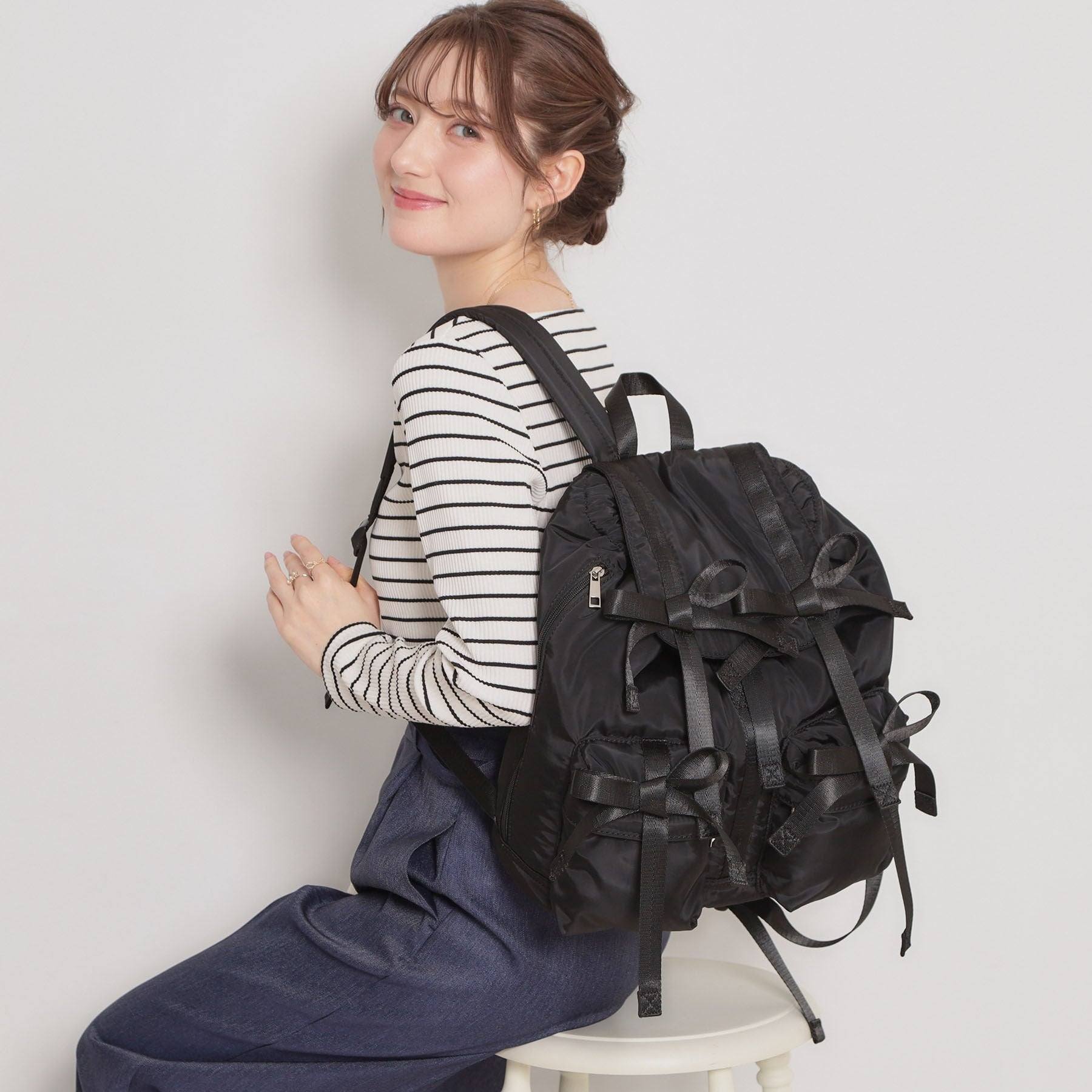 クチュール ブローチ Couture Brooch リボンバックパック （ブラック(019)） ブラック(019)