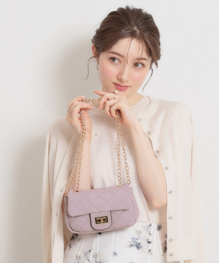 クチュール ブローチ Couture Brooch スエード調ミニショルダーバッグ （ピンク(072)） ピンク(072)