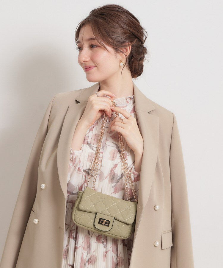 クチュール ブローチ Couture Brooch スエード調ミニショルダーバッグ （ピンク(072)） ピンク(072)